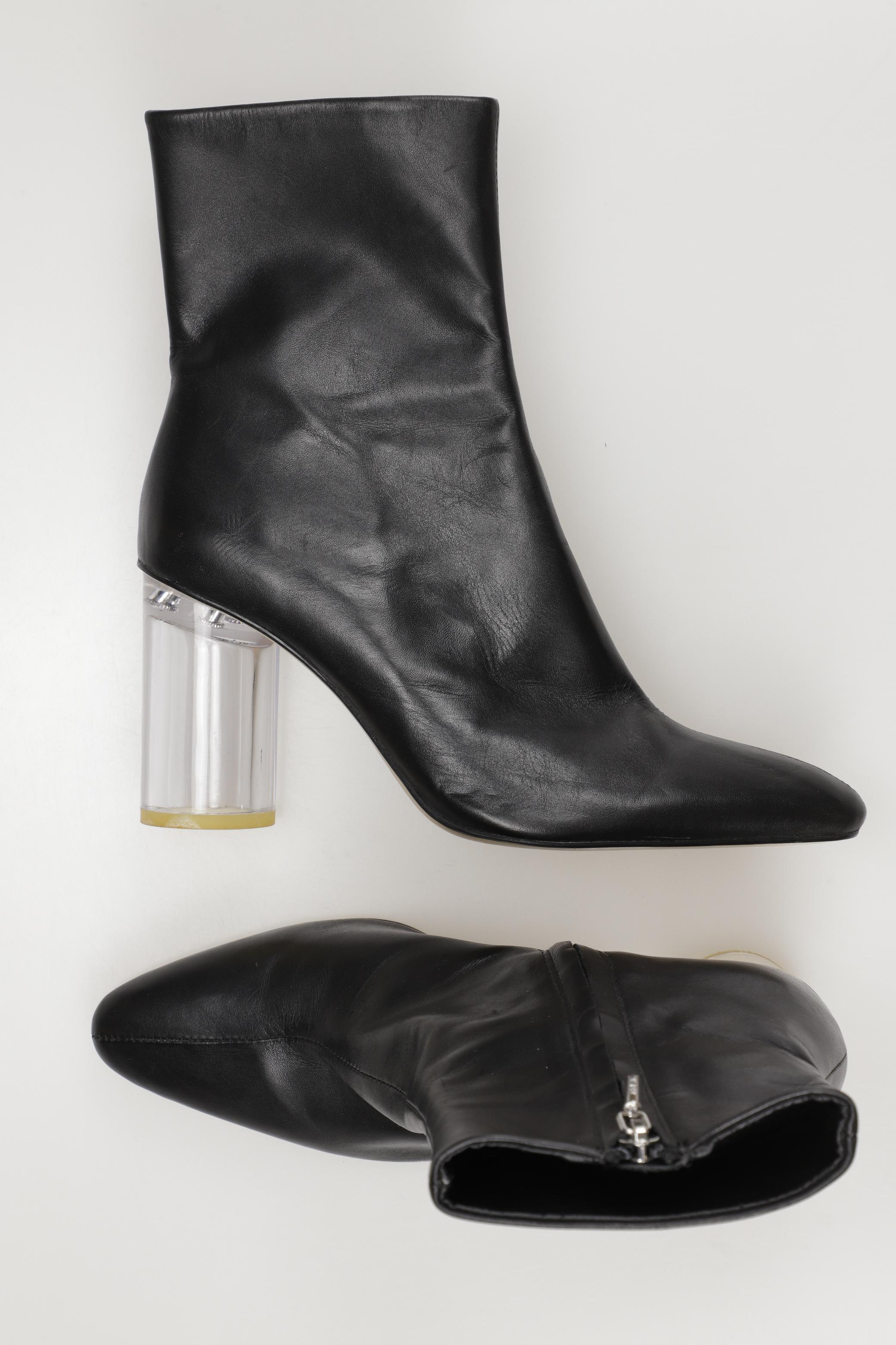 

ZARA Damen Stiefelette, schwarz