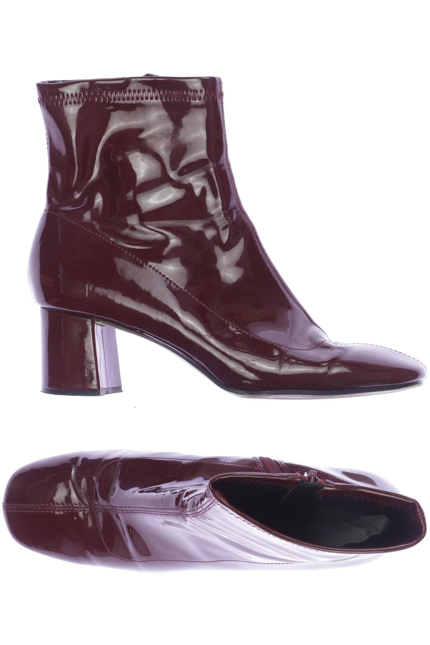 

ZARA Damen Stiefelette, bordeaux