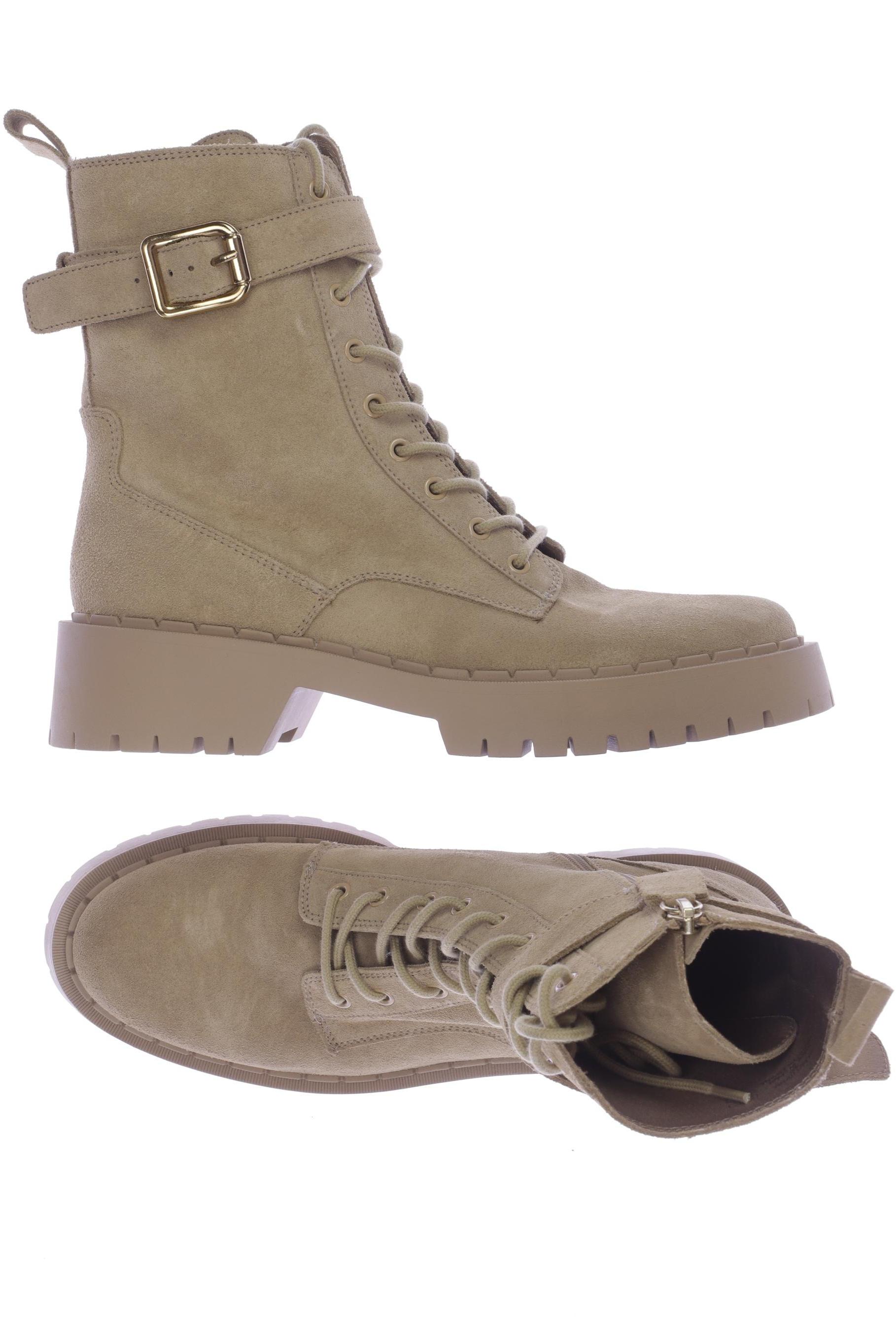 

ZARA Damen Stiefelette, beige