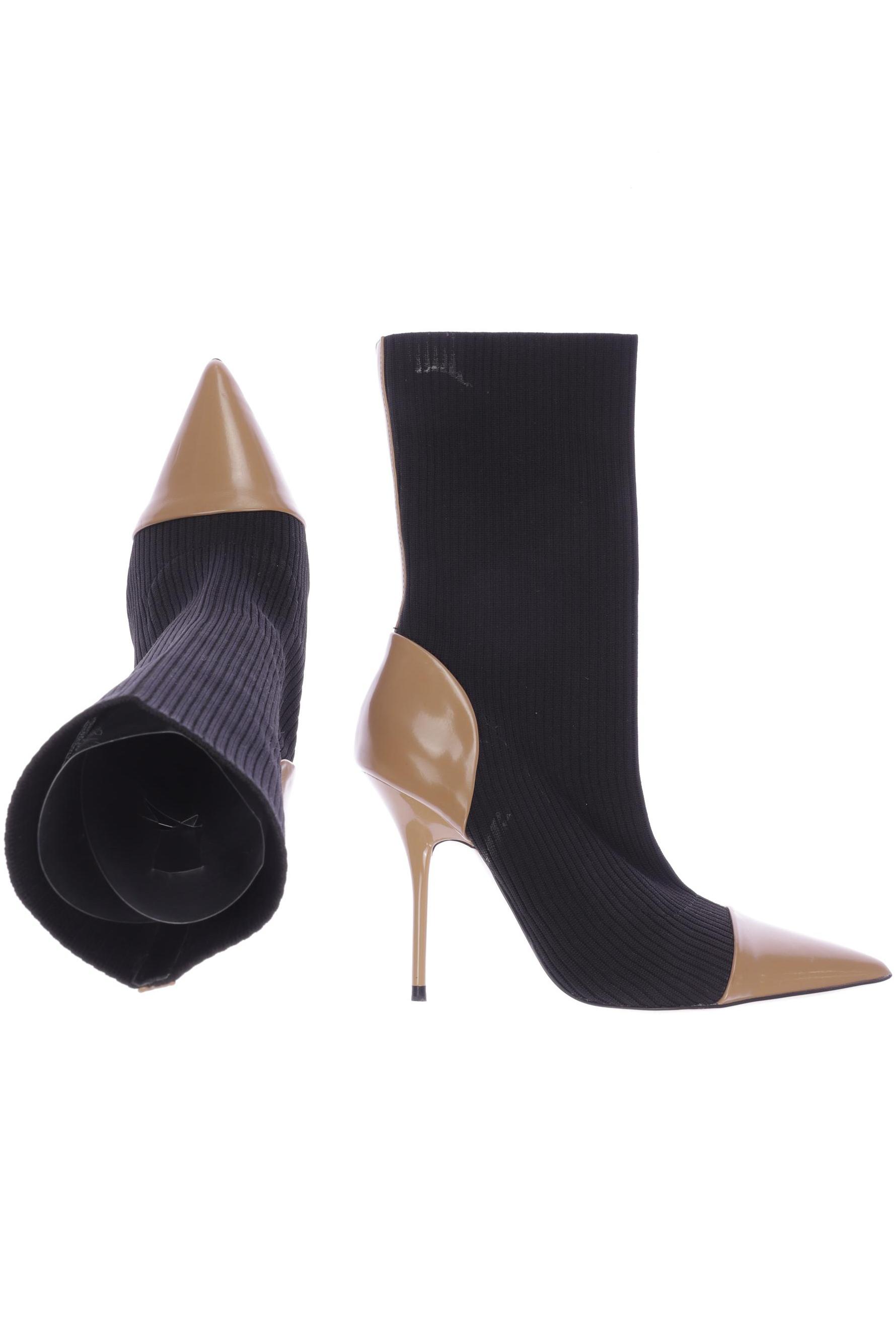 

ZARA Damen Stiefelette, schwarz