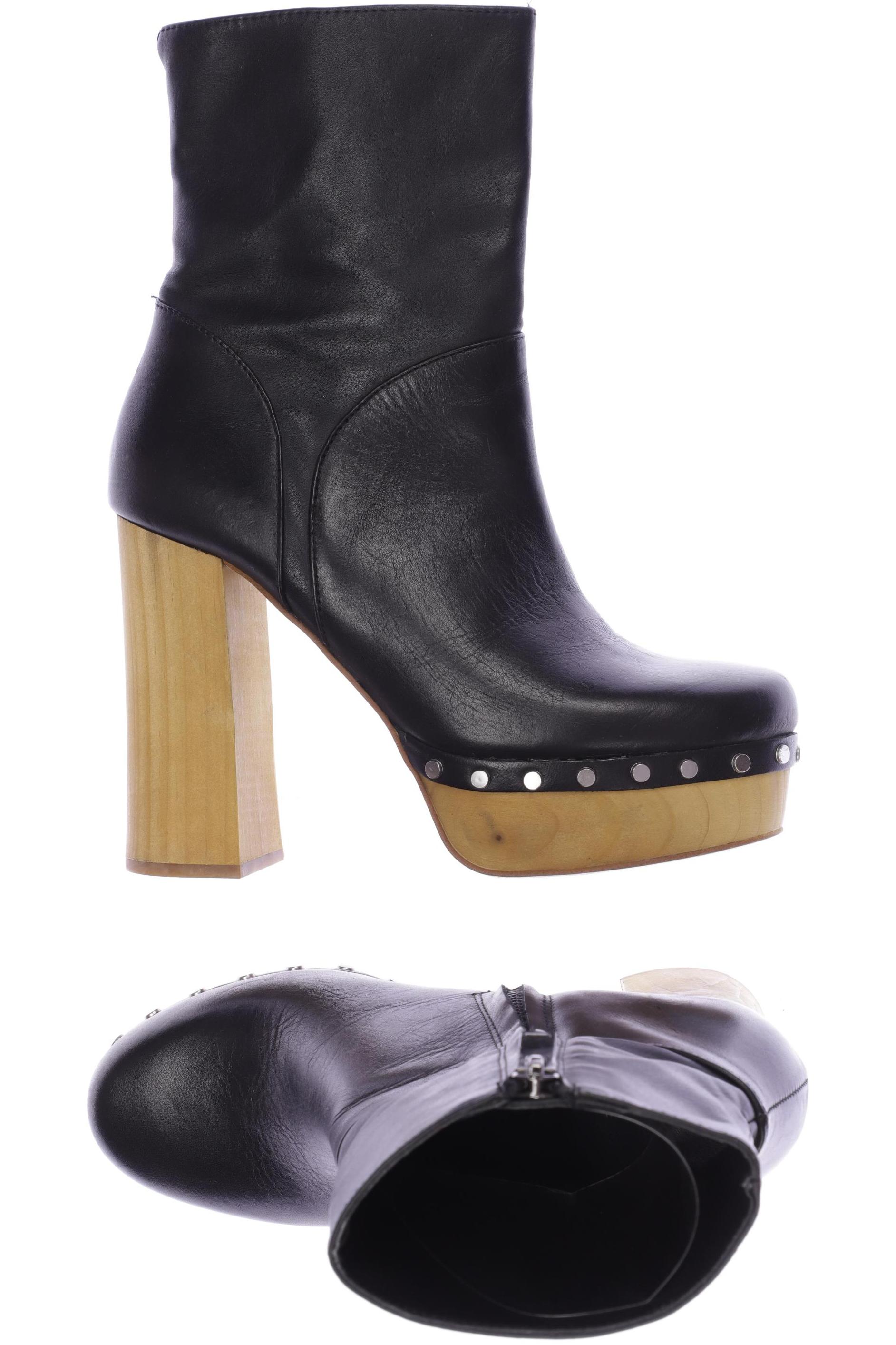 

ZARA Damen Stiefelette, schwarz