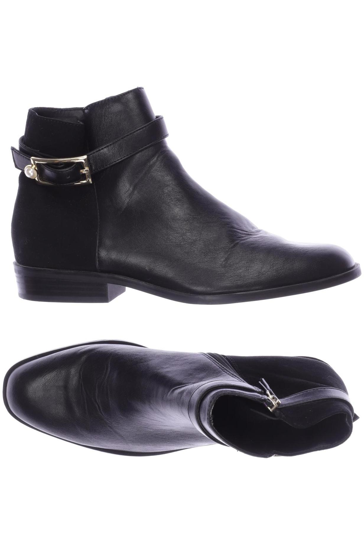 

ZARA Damen Stiefelette, schwarz