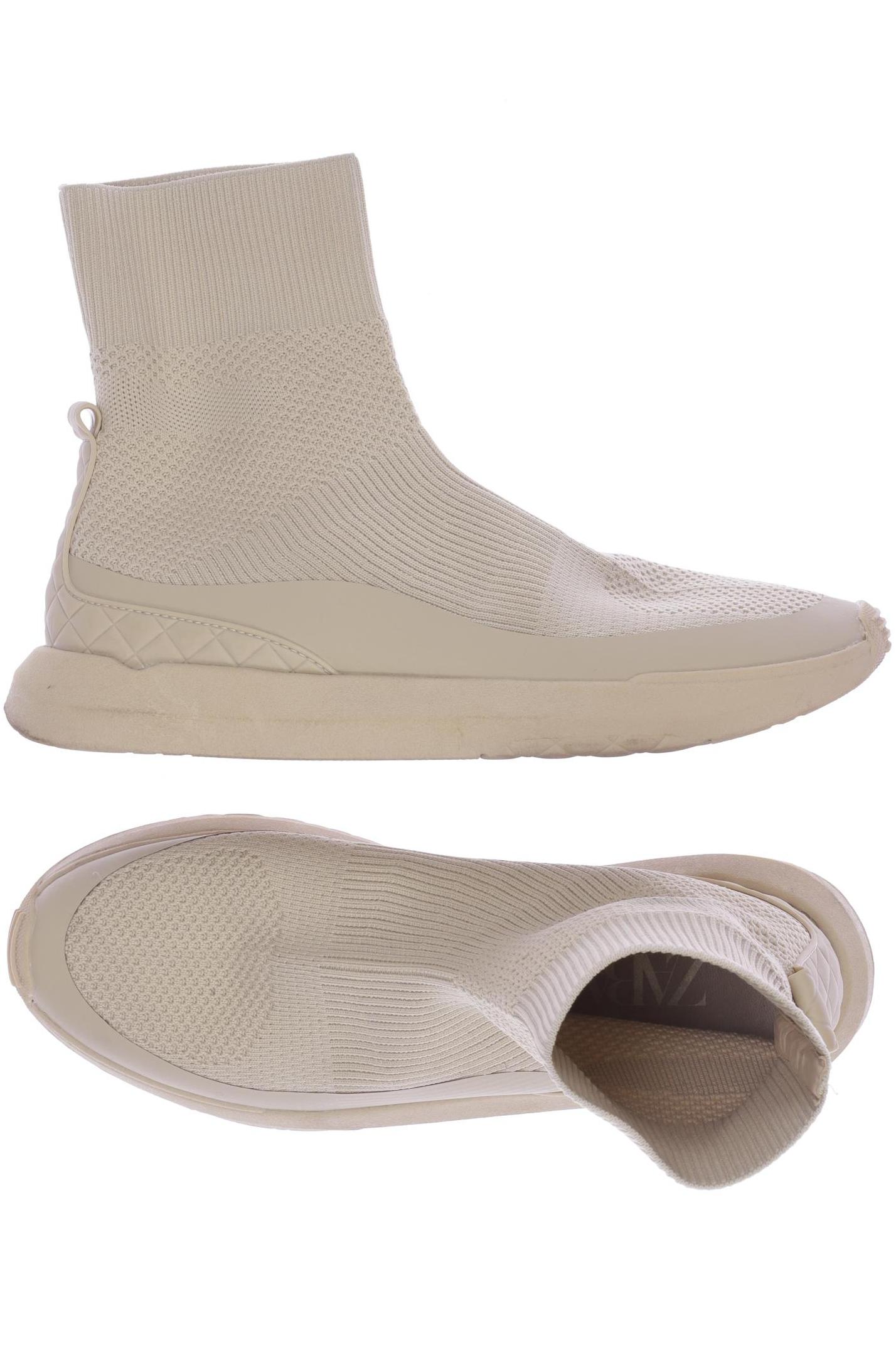 

ZARA Damen Stiefelette, beige