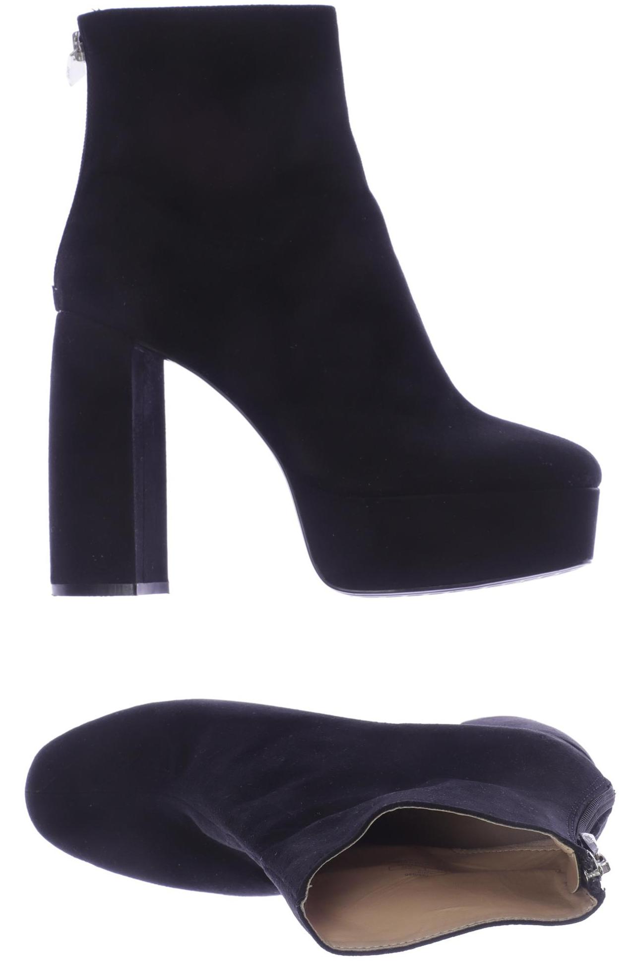 

ZARA Damen Stiefelette, schwarz