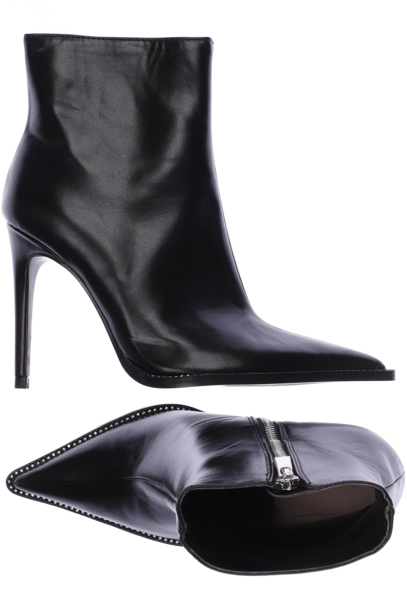 

ZARA Damen Stiefelette, schwarz