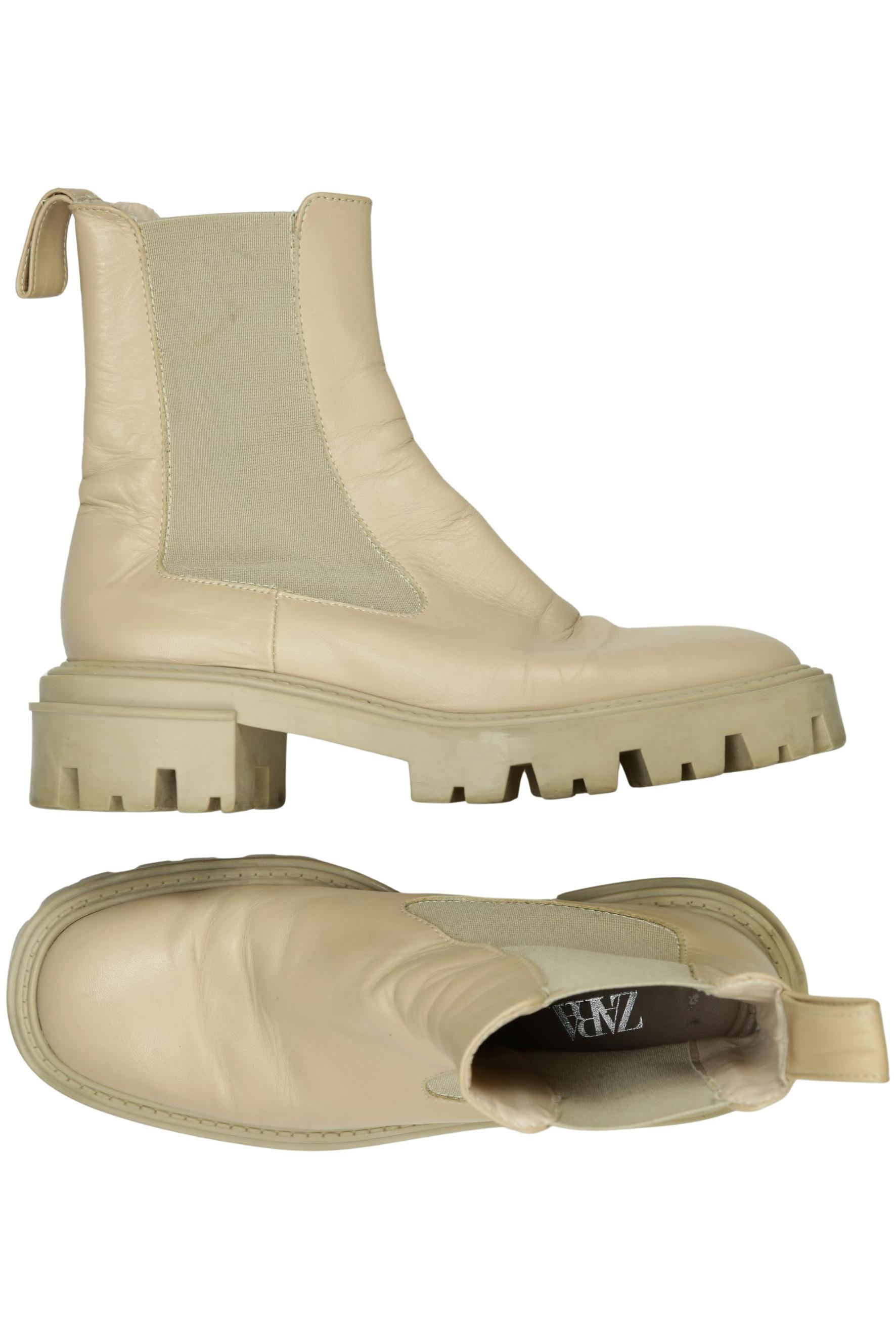 

Zara Damen Stiefelette, beige, Gr. 36