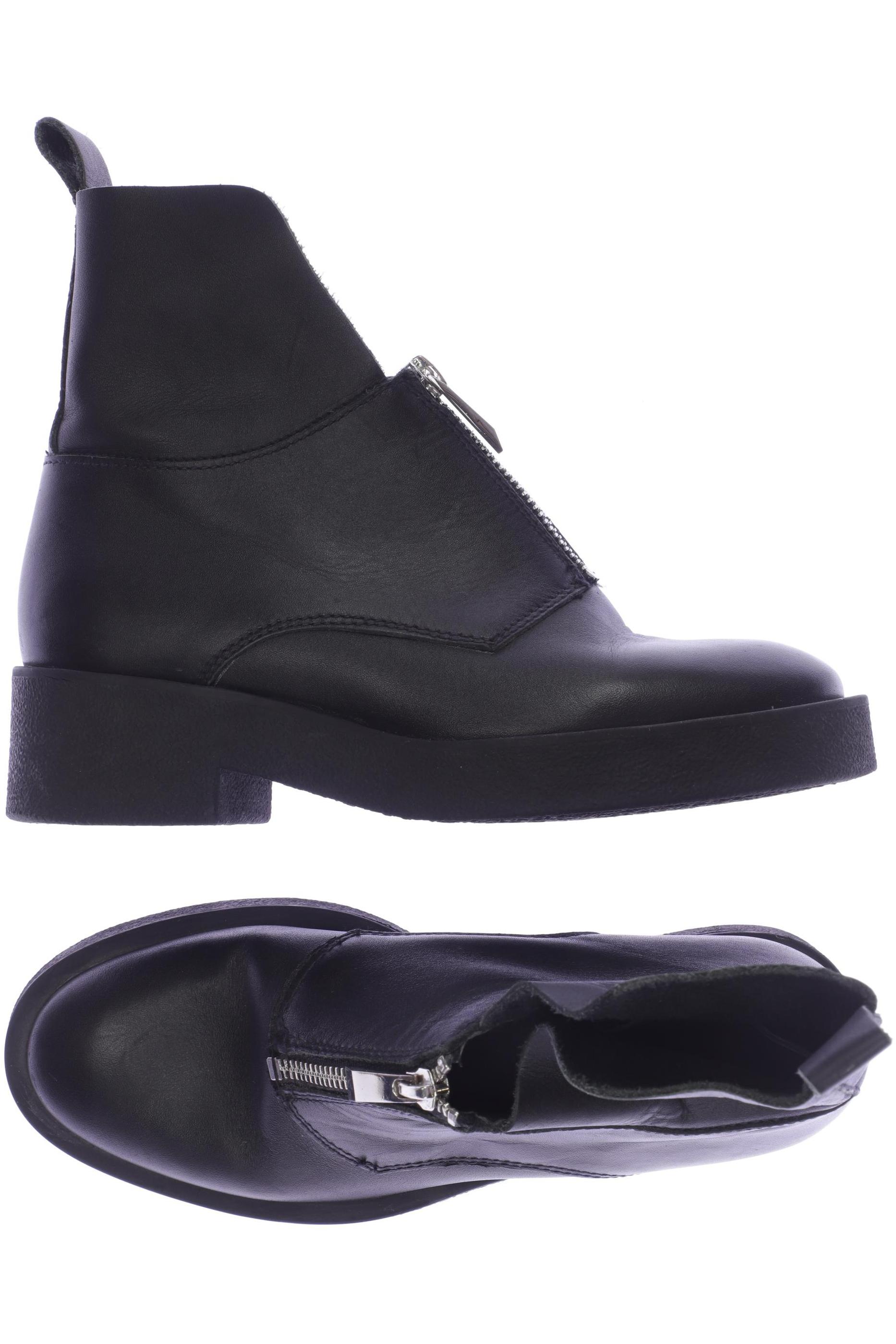 

ZARA Damen Stiefelette, schwarz