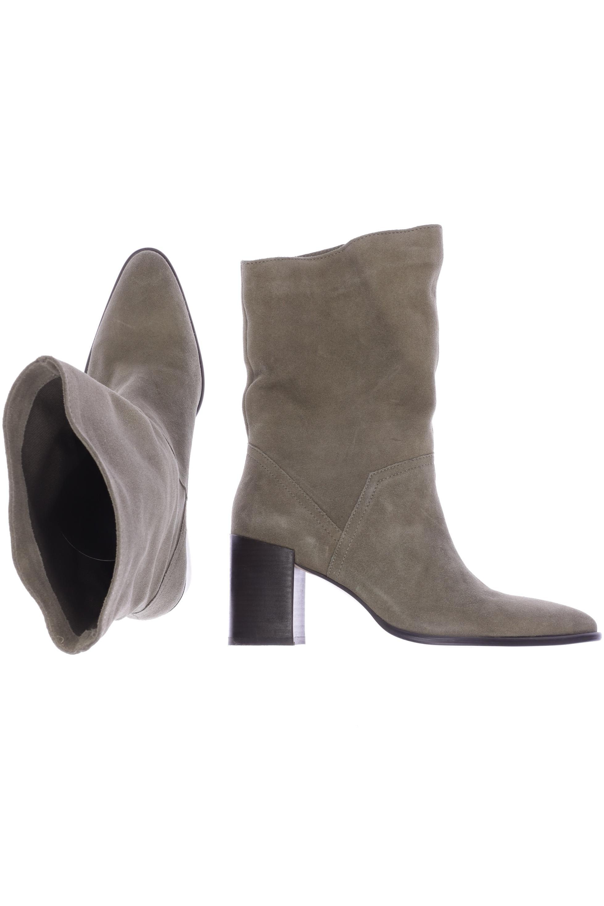

ZARA Damen Stiefelette, hellgrün