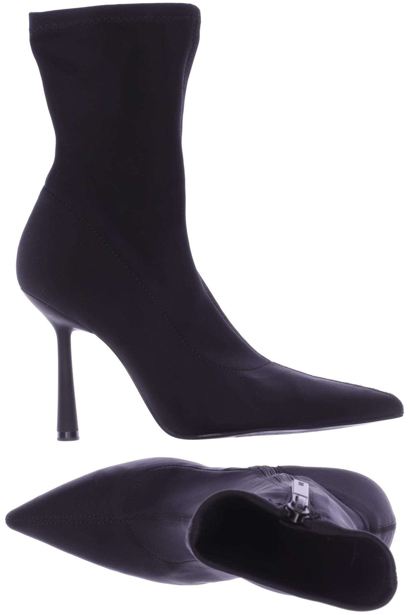 

ZARA Damen Stiefelette, schwarz