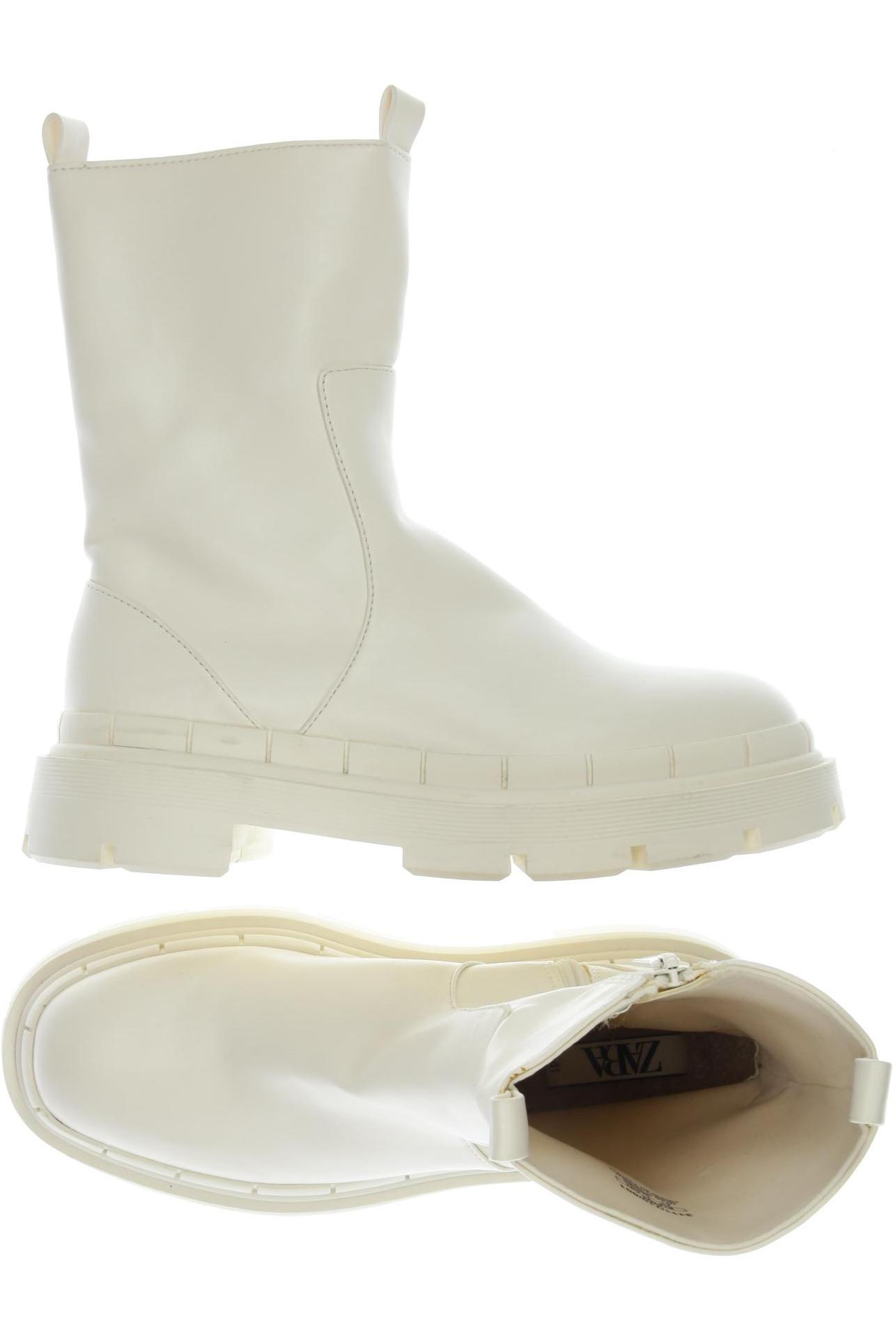 

Zara Damen Stiefelette, cremeweiß, Gr. 41