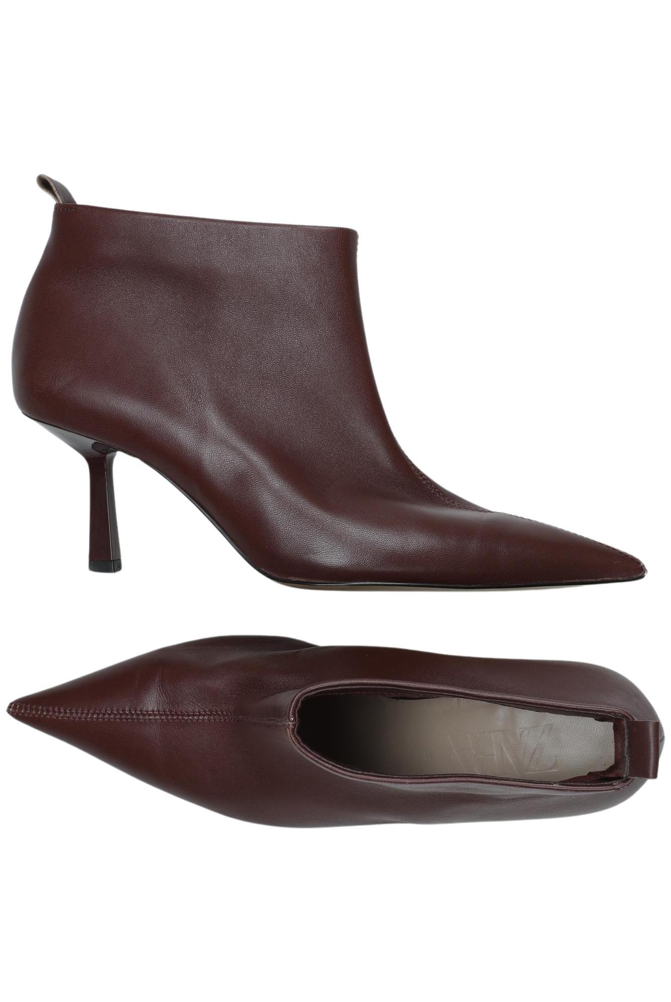 

Zara Damen Stiefelette, bordeaux, Gr. 37