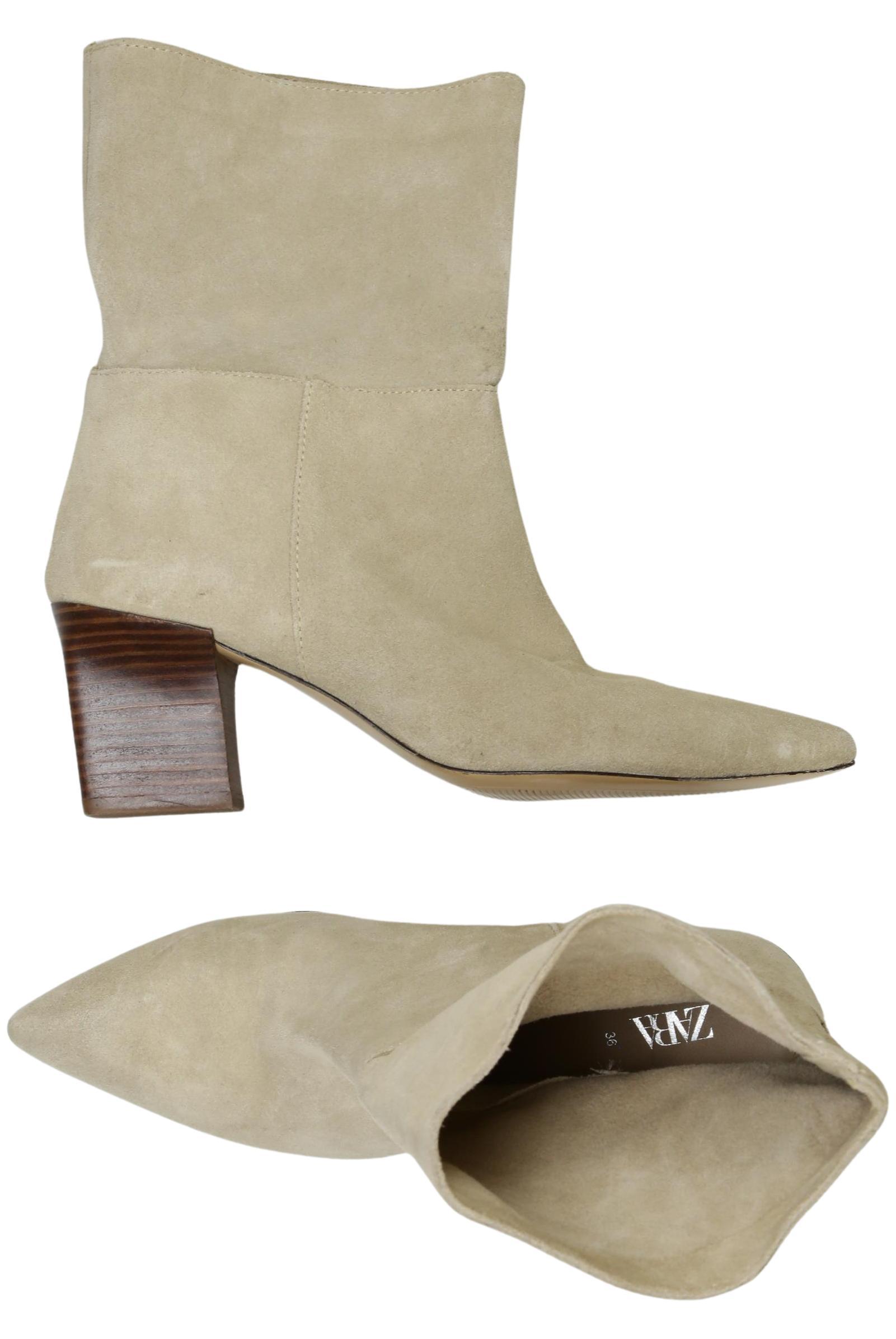 

Zara Damen Stiefelette, beige, Gr. 36