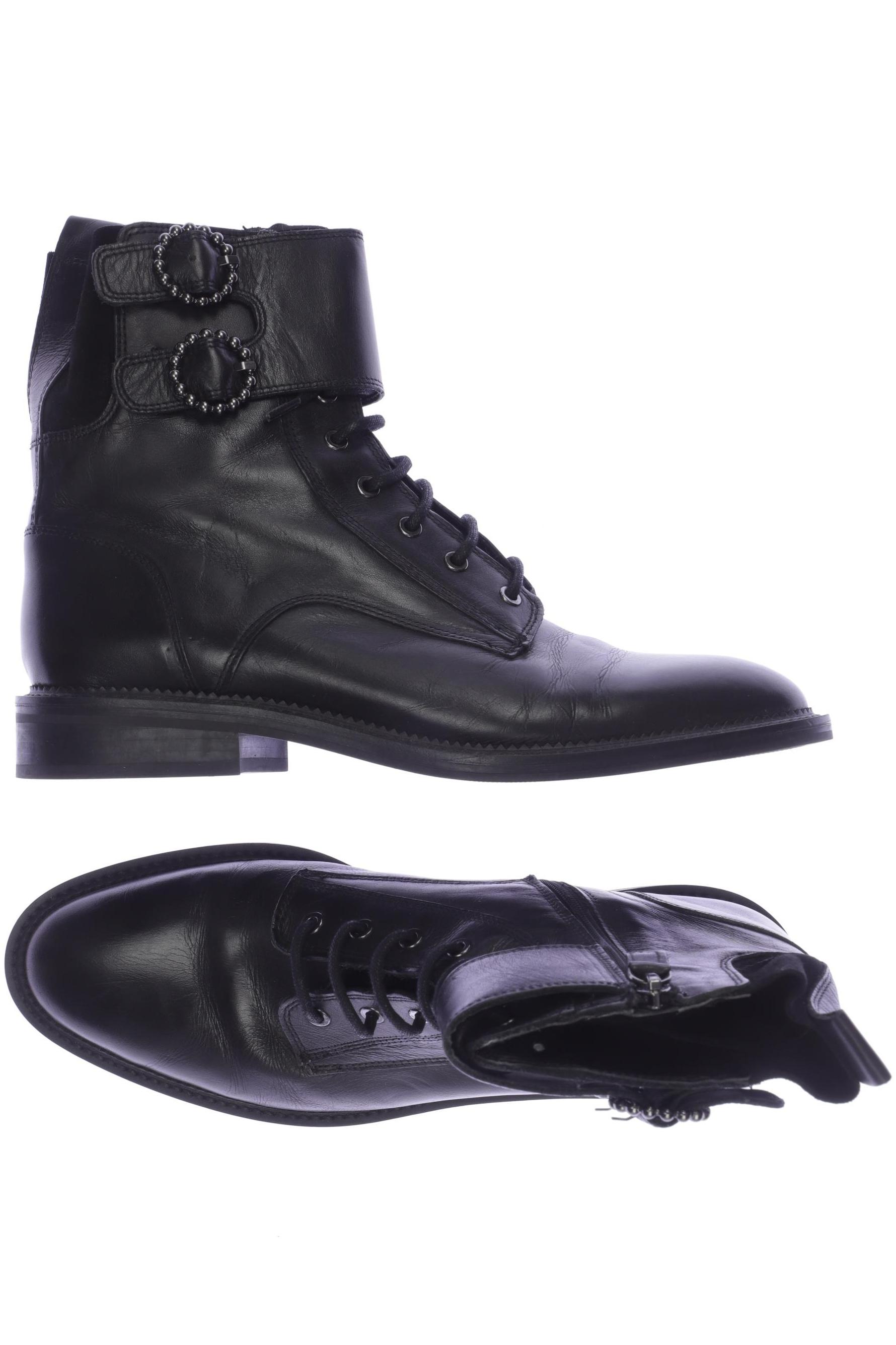 

ZARA Damen Stiefelette, schwarz