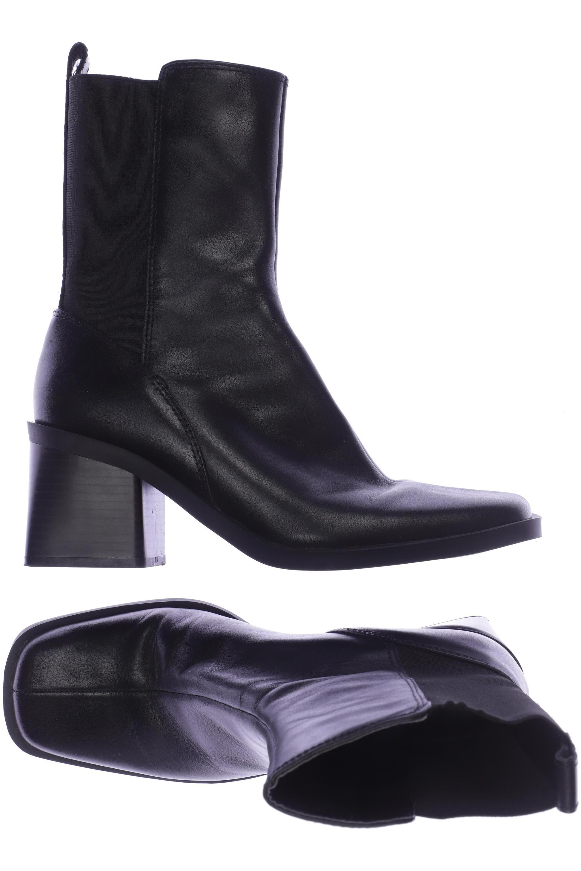 

ZARA Damen Stiefelette, schwarz