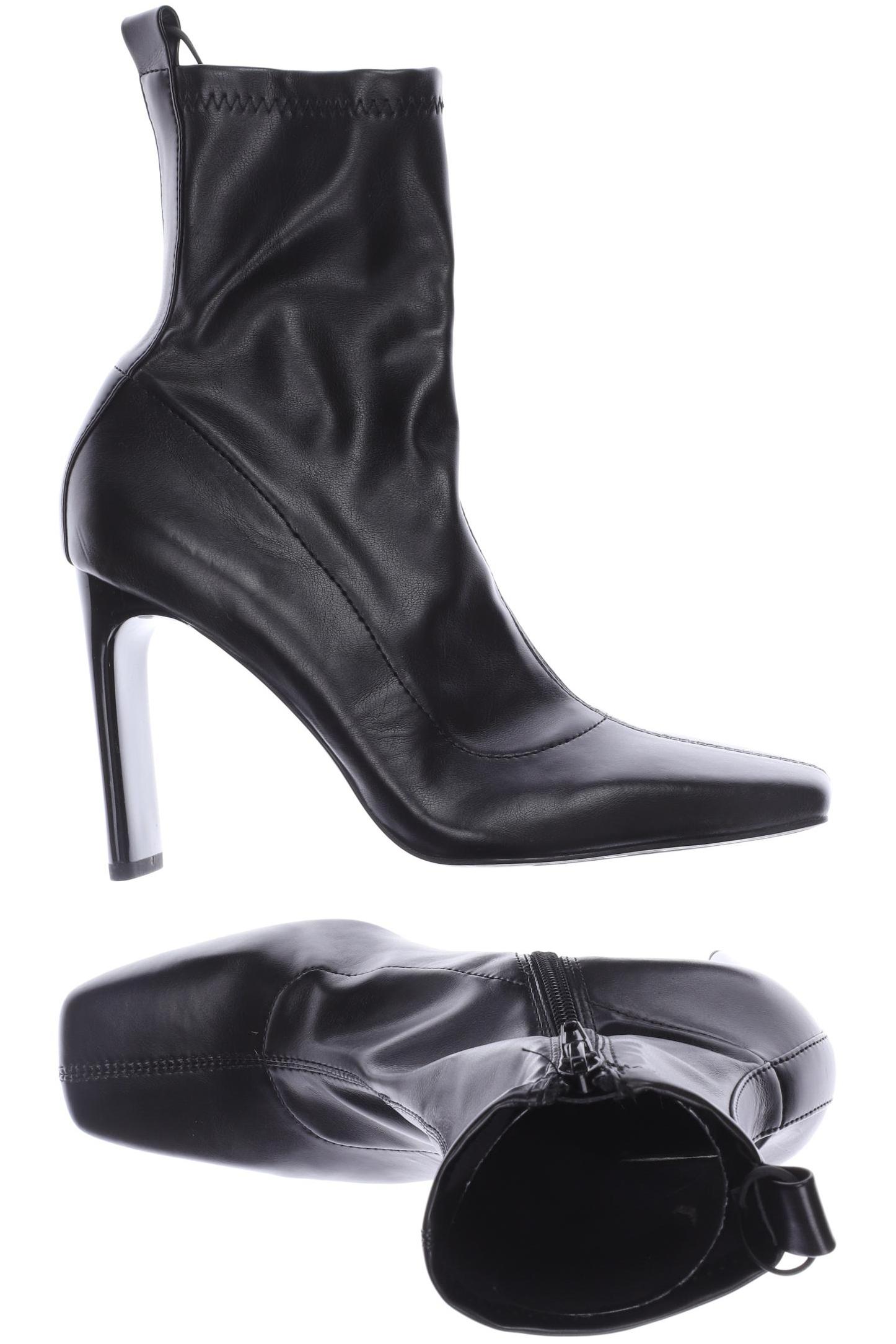 

ZARA Damen Stiefelette, schwarz