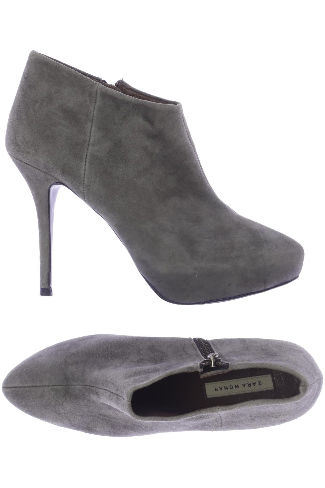 

ZARA Damen Stiefelette, grau