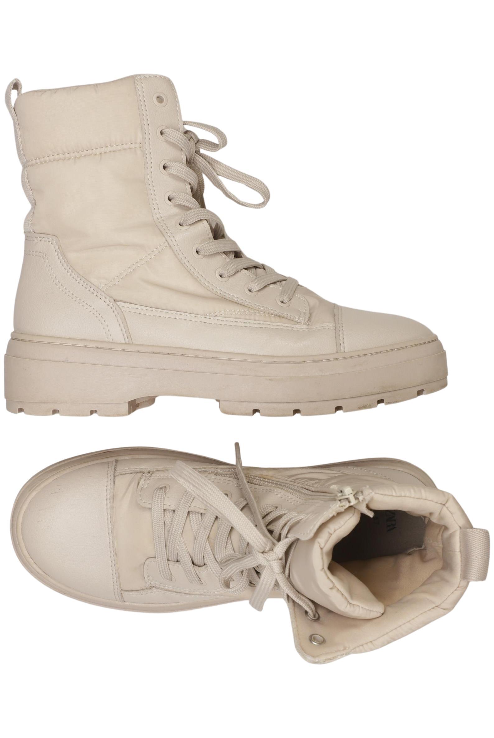 

Zara Damen Stiefelette, beige, Gr. 37
