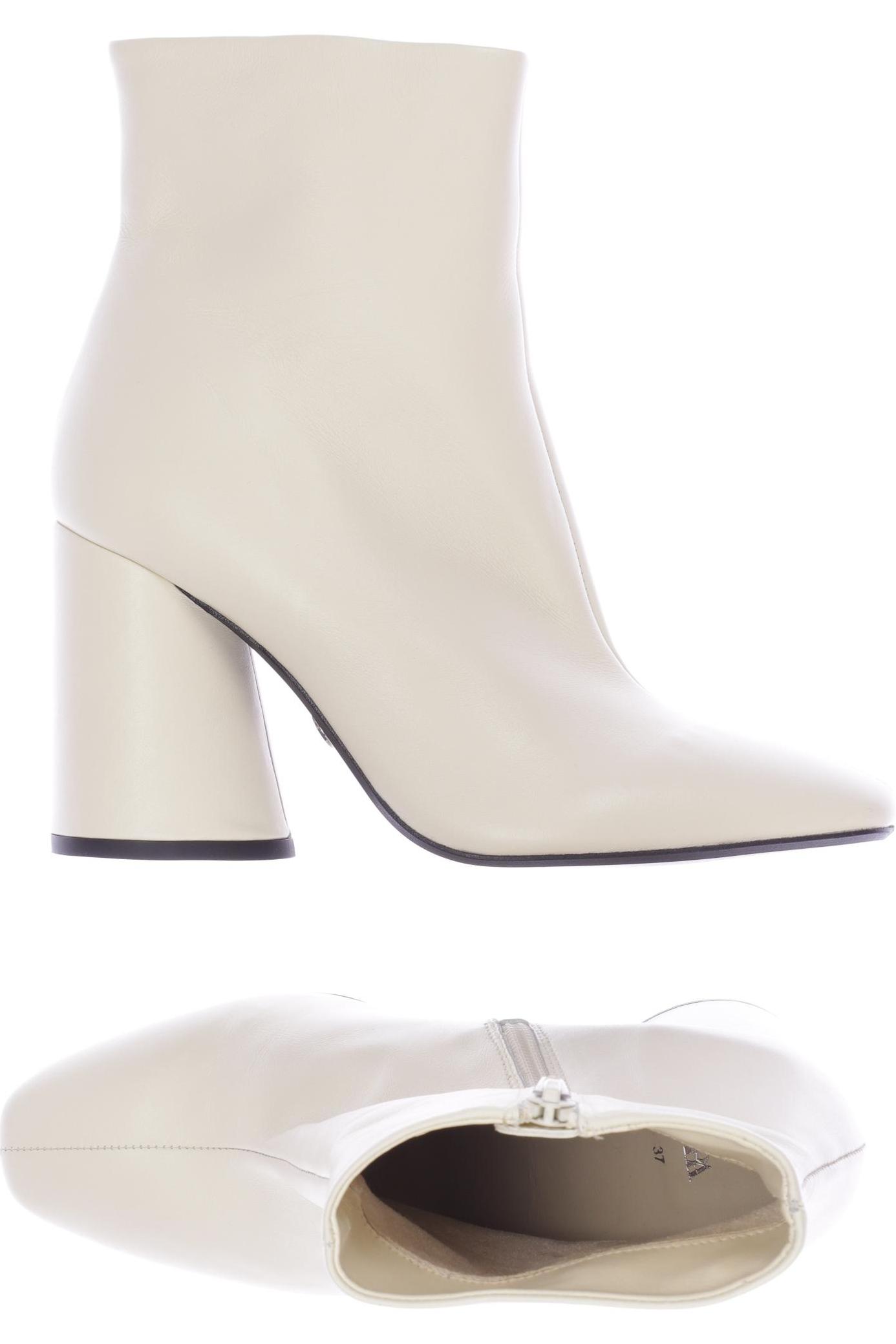 

ZARA Damen Stiefelette, cremeweiß