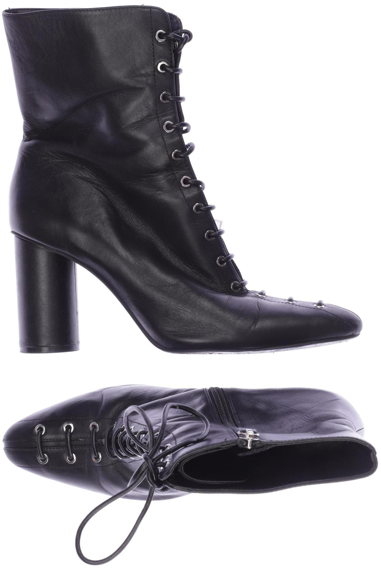 

ZARA Damen Stiefelette, schwarz