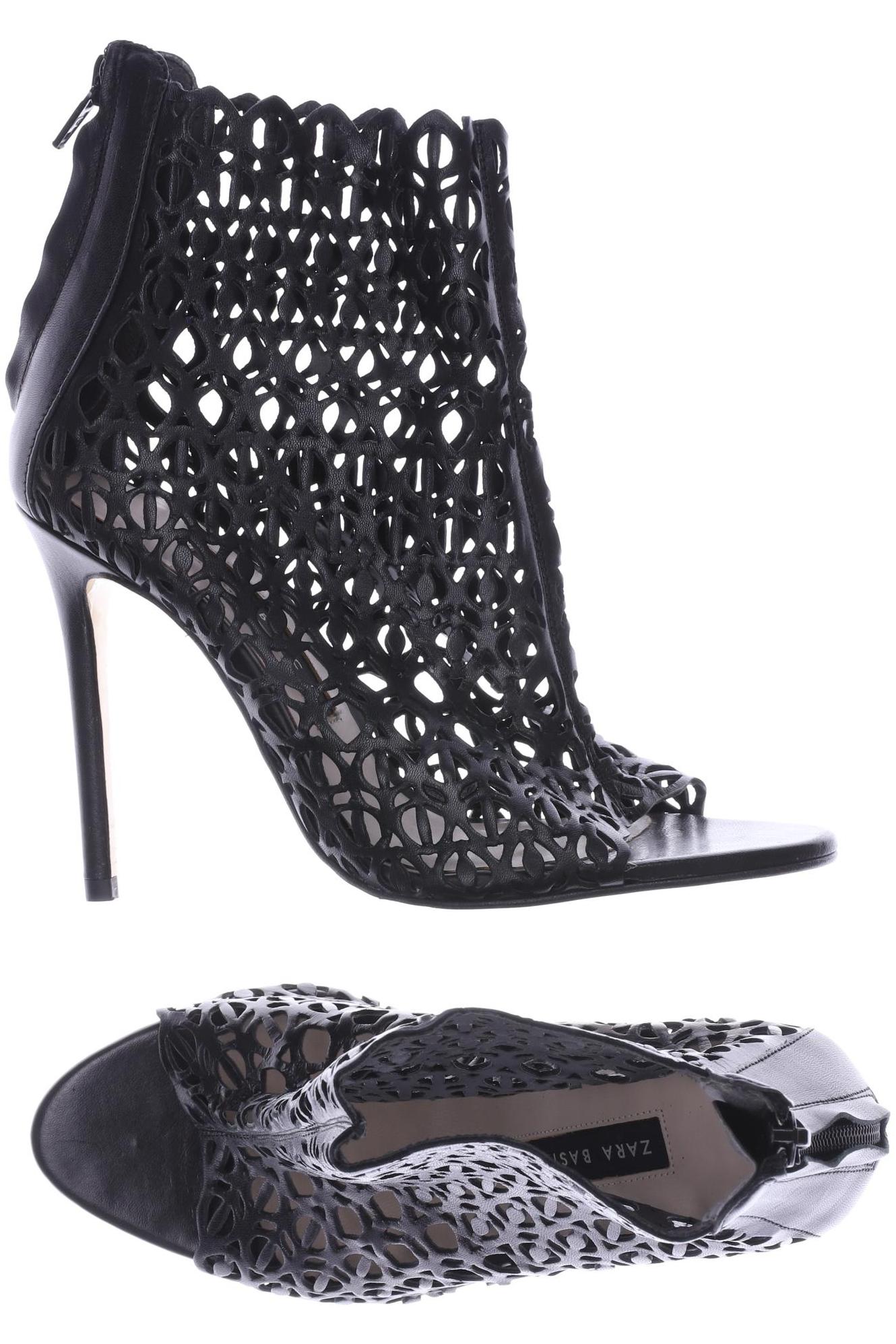 

ZARA Damen Stiefelette, schwarz