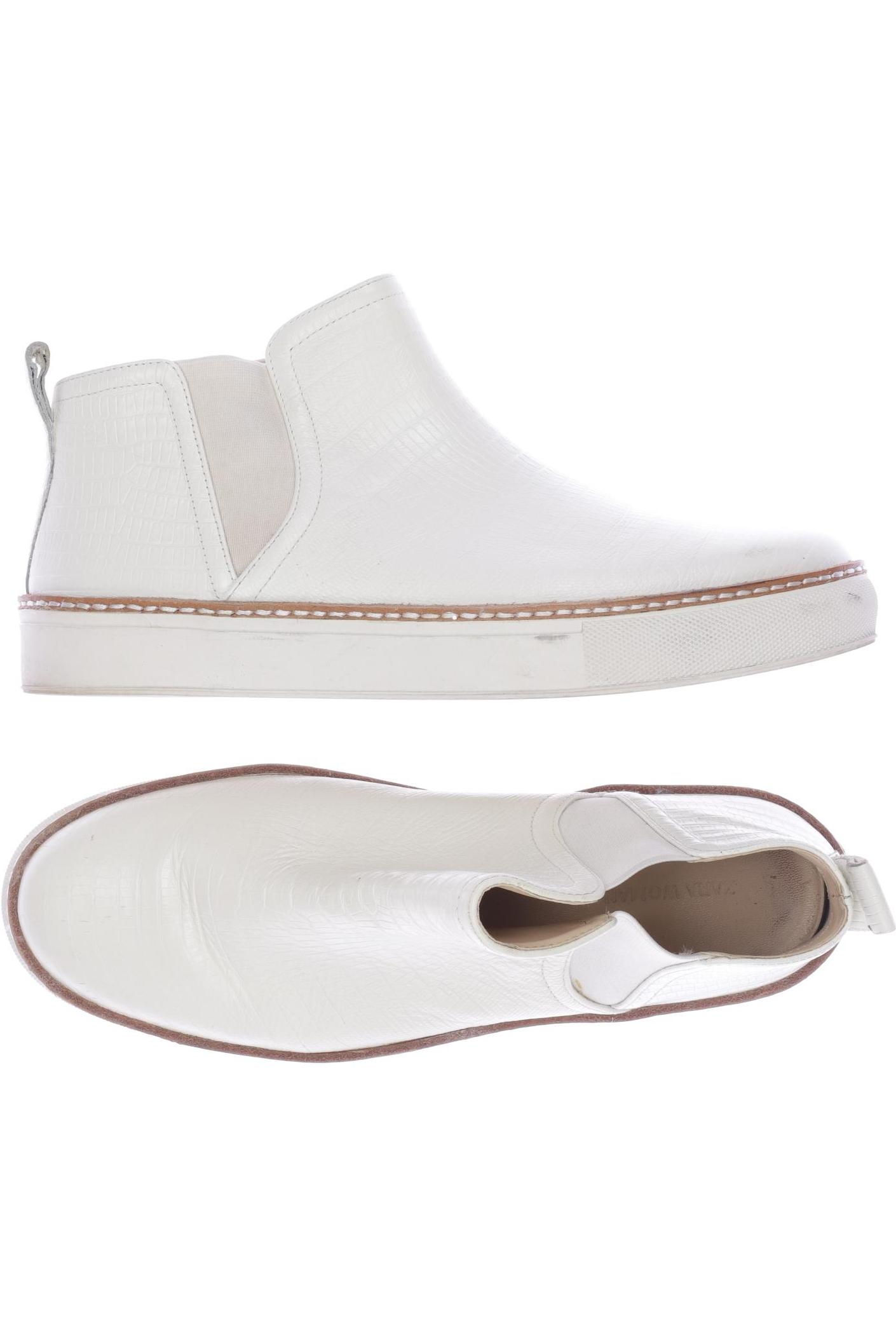 

ZARA Damen Stiefelette, cremeweiß