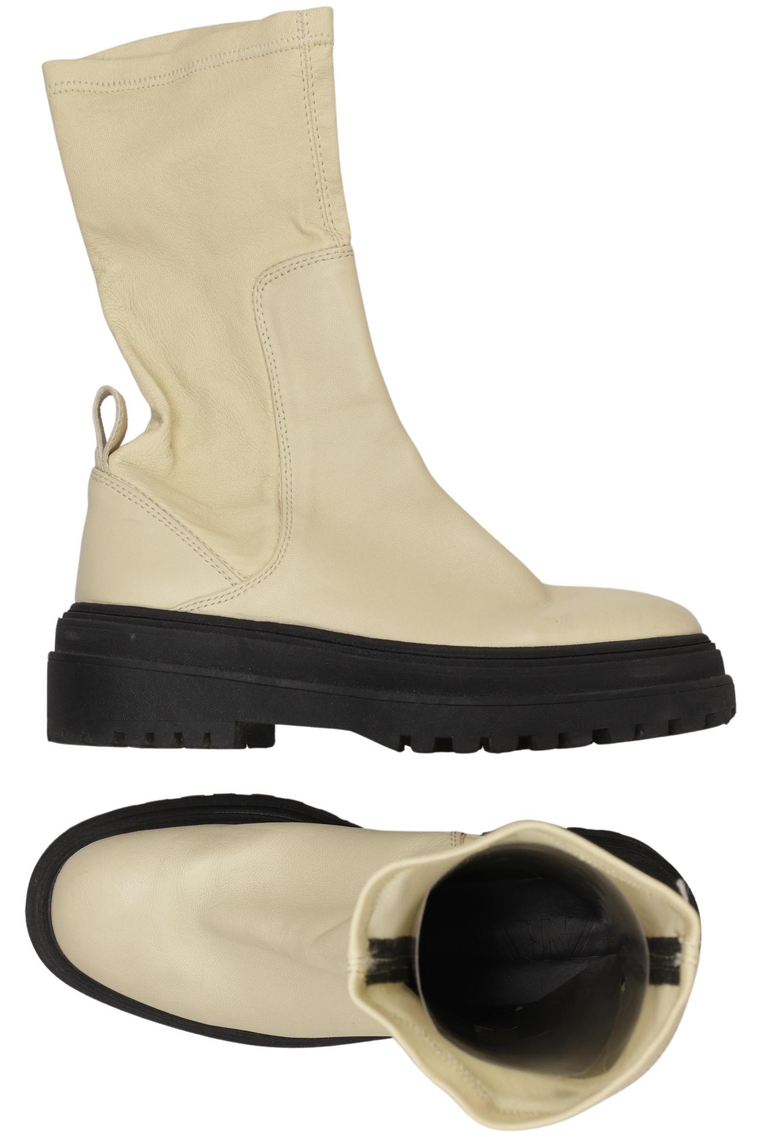 

Zara Damen Stiefelette, cremeweiß, Gr. 39