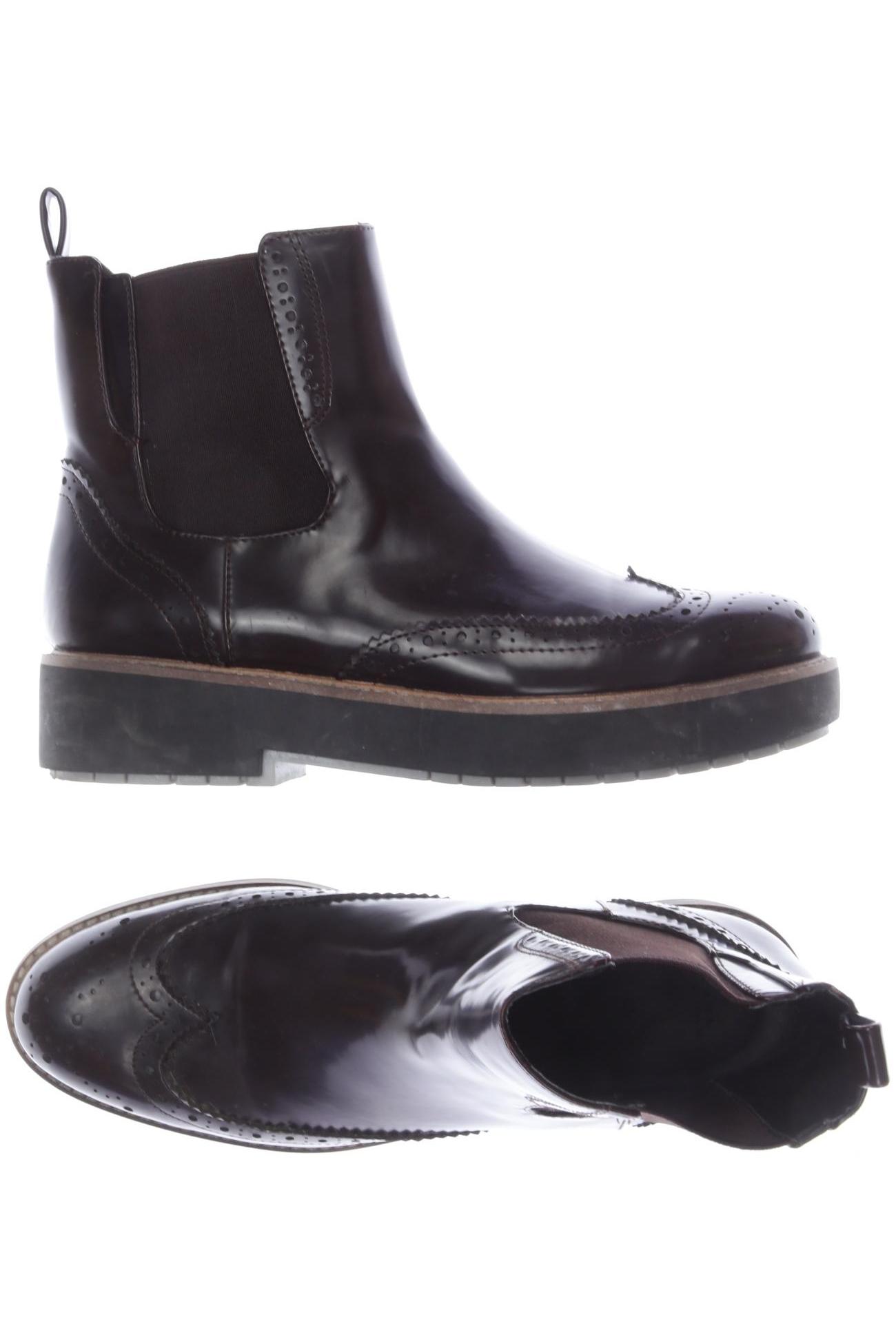 

Zara Damen Stiefelette, bordeaux, Gr. 38