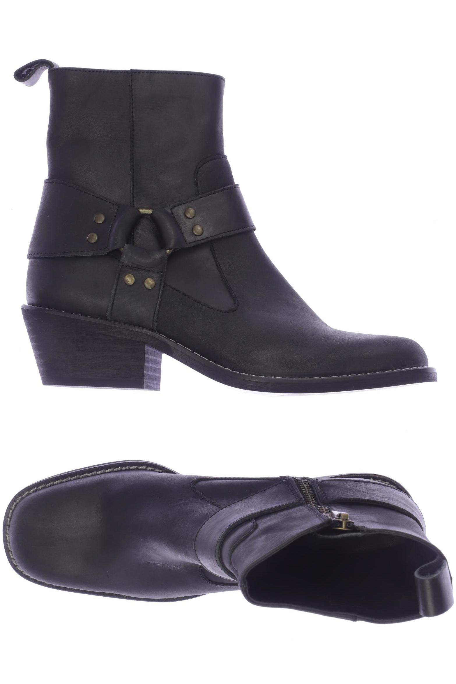 

ZARA Damen Stiefelette, schwarz