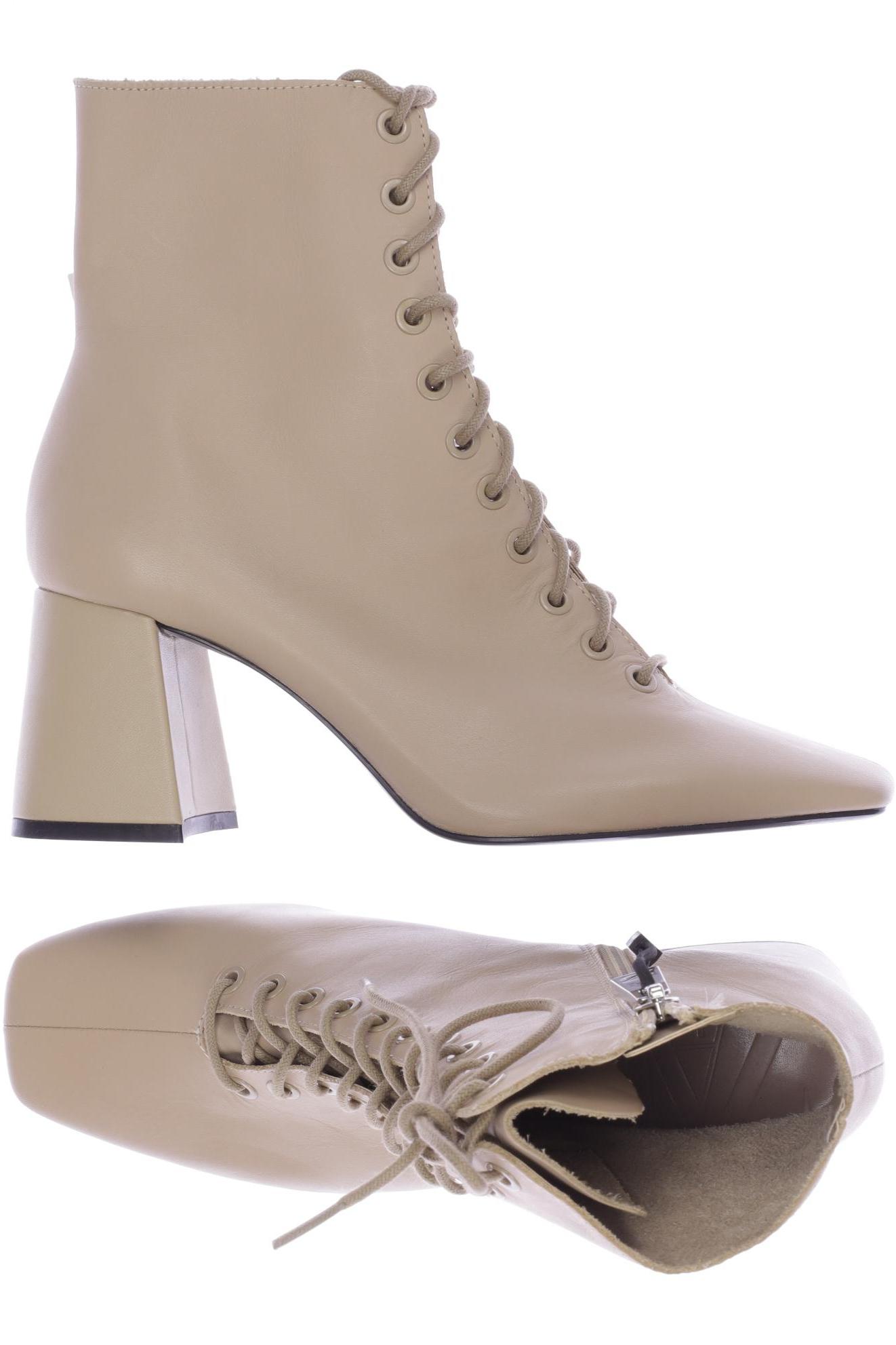 

ZARA Damen Stiefelette, beige