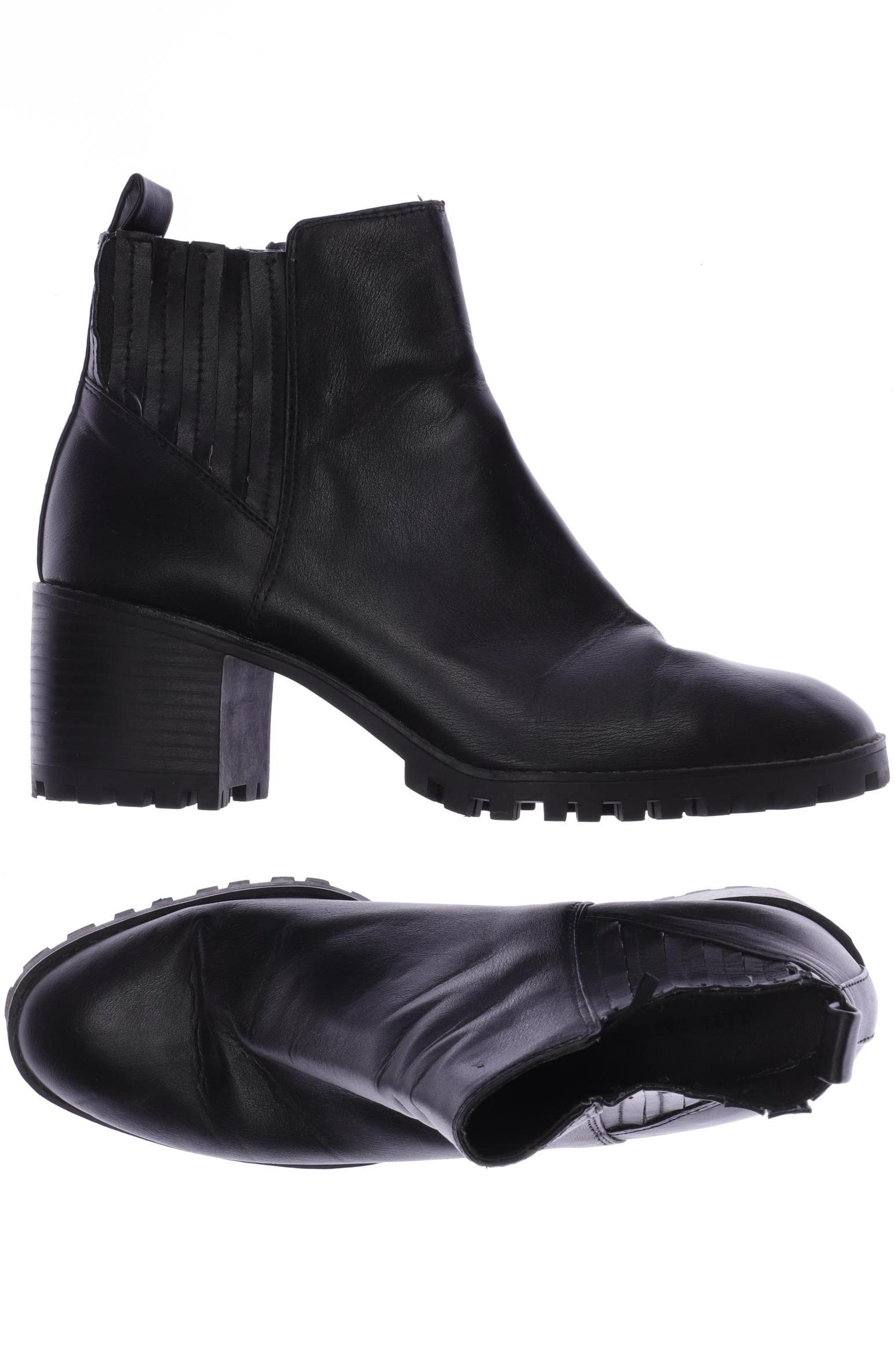 

ZARA Damen Stiefelette, schwarz