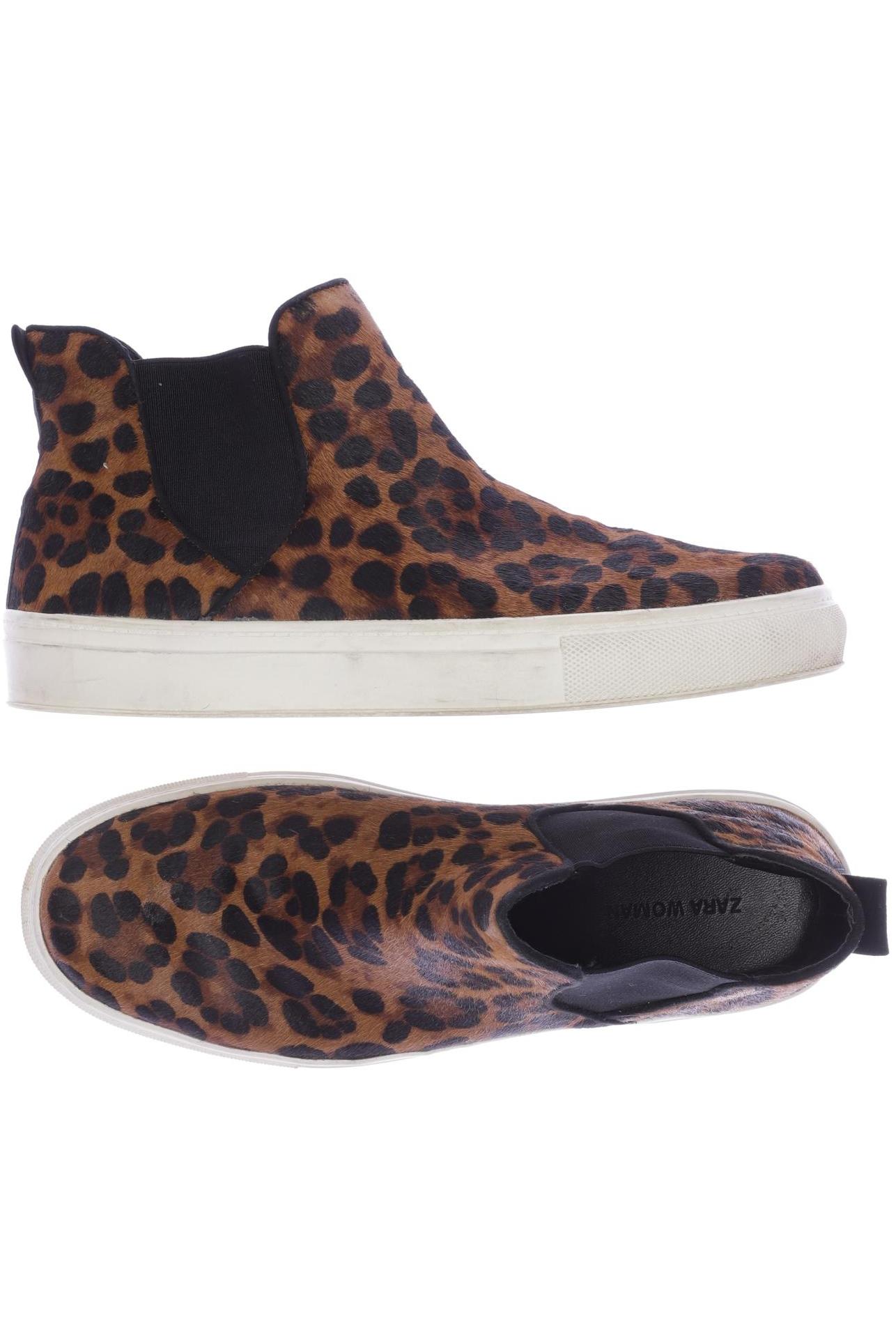 

ZARA Damen Stiefelette, braun