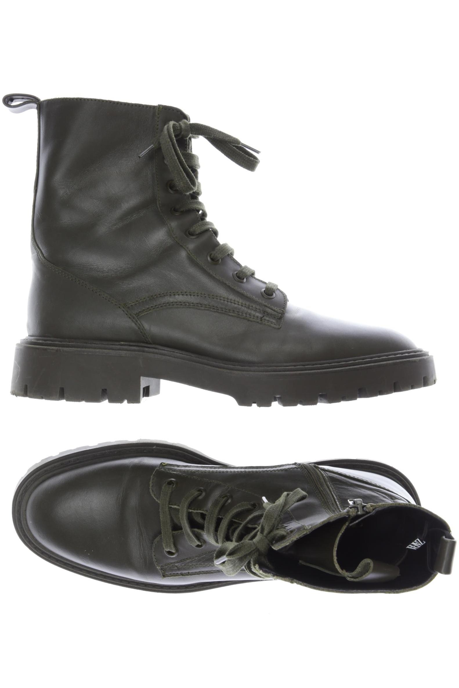 

Zara Damen Stiefelette, grün, Gr. 40