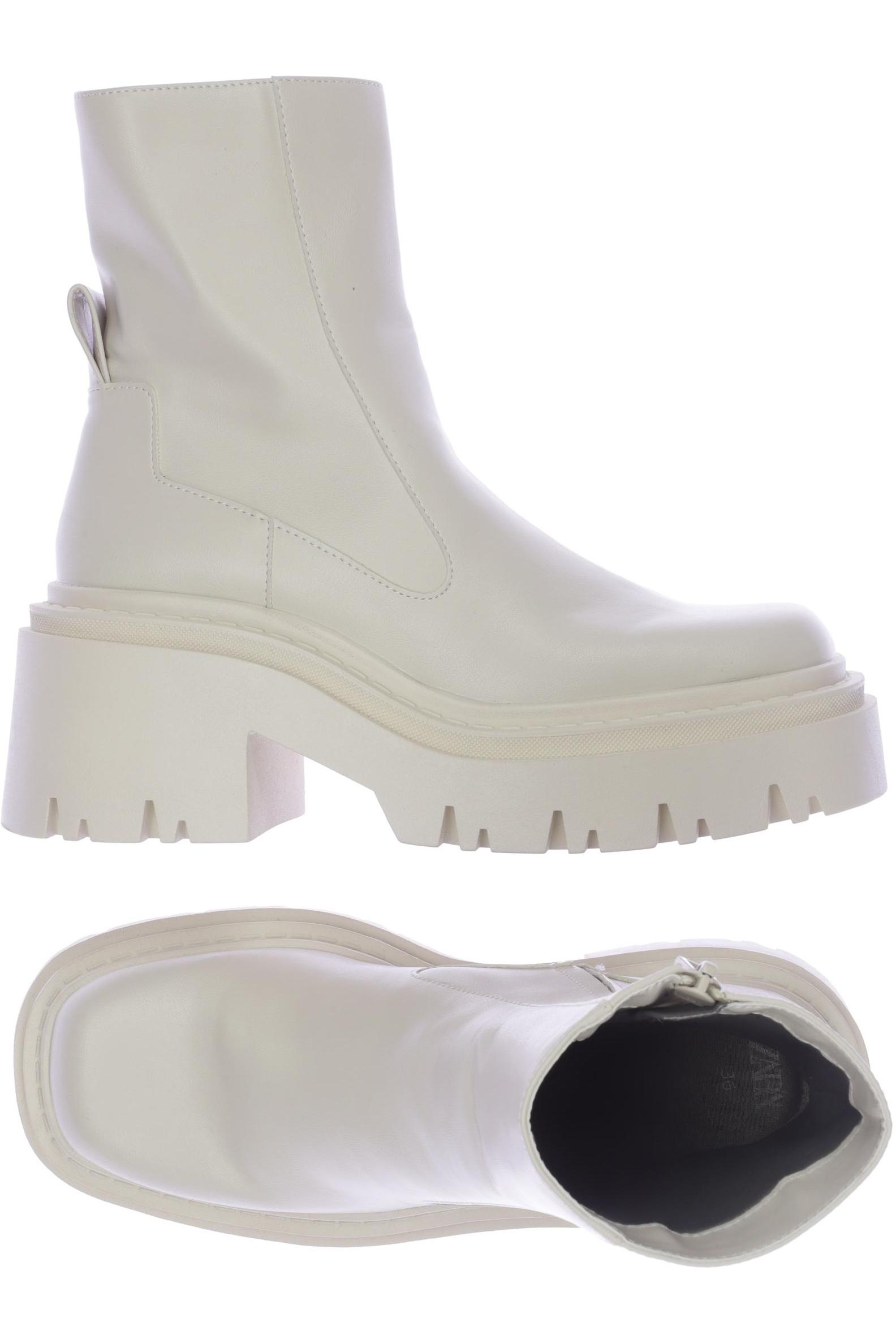 

Zara Damen Stiefelette, cremeweiß, Gr. 36