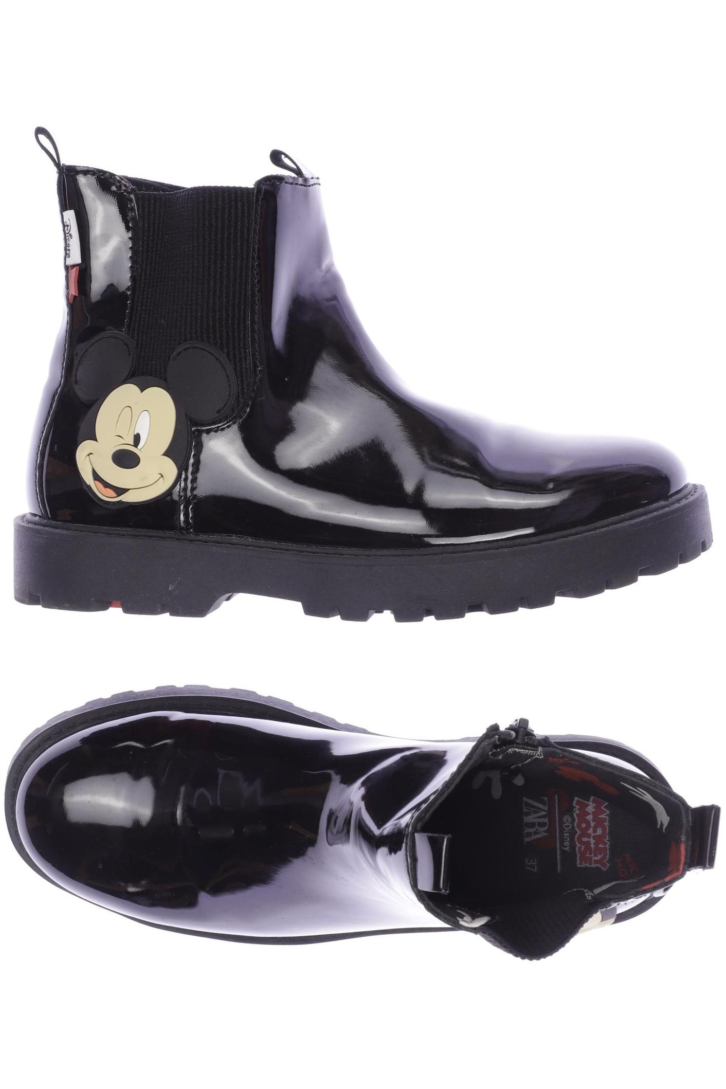 

ZARA Damen Stiefelette, schwarz