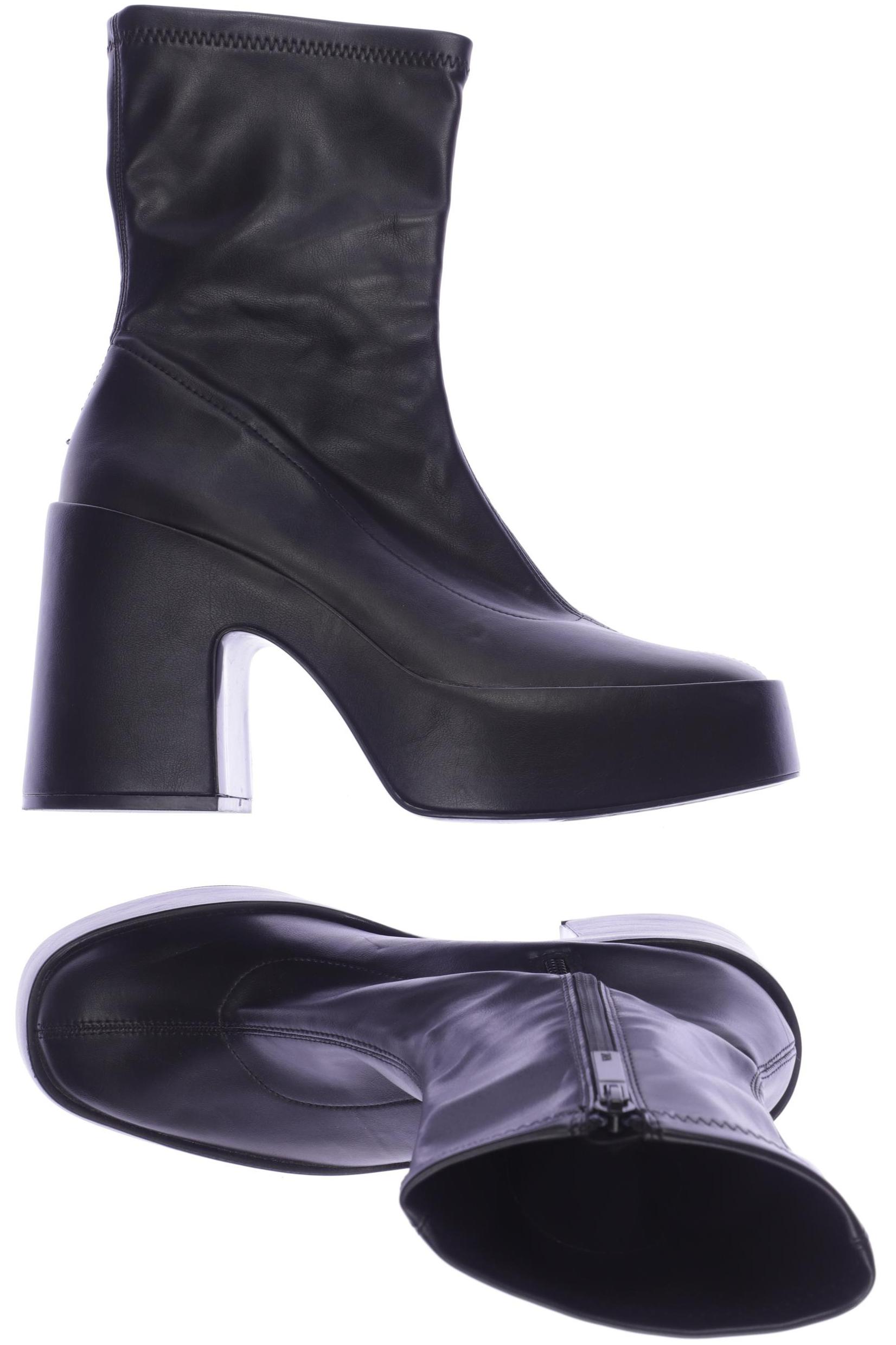 

ZARA Damen Stiefelette, schwarz