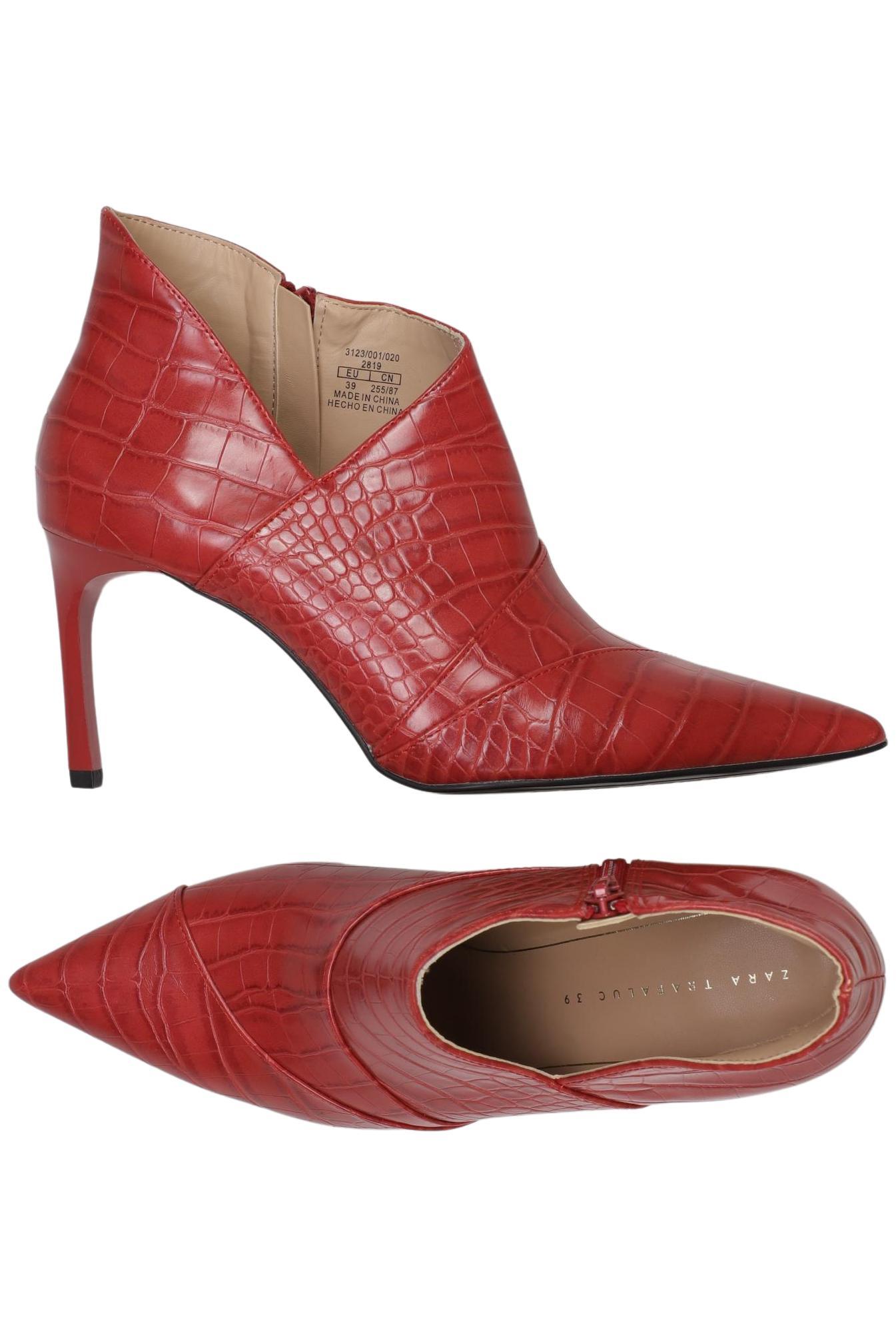 

Zara Damen Stiefelette, rot, Gr. 39