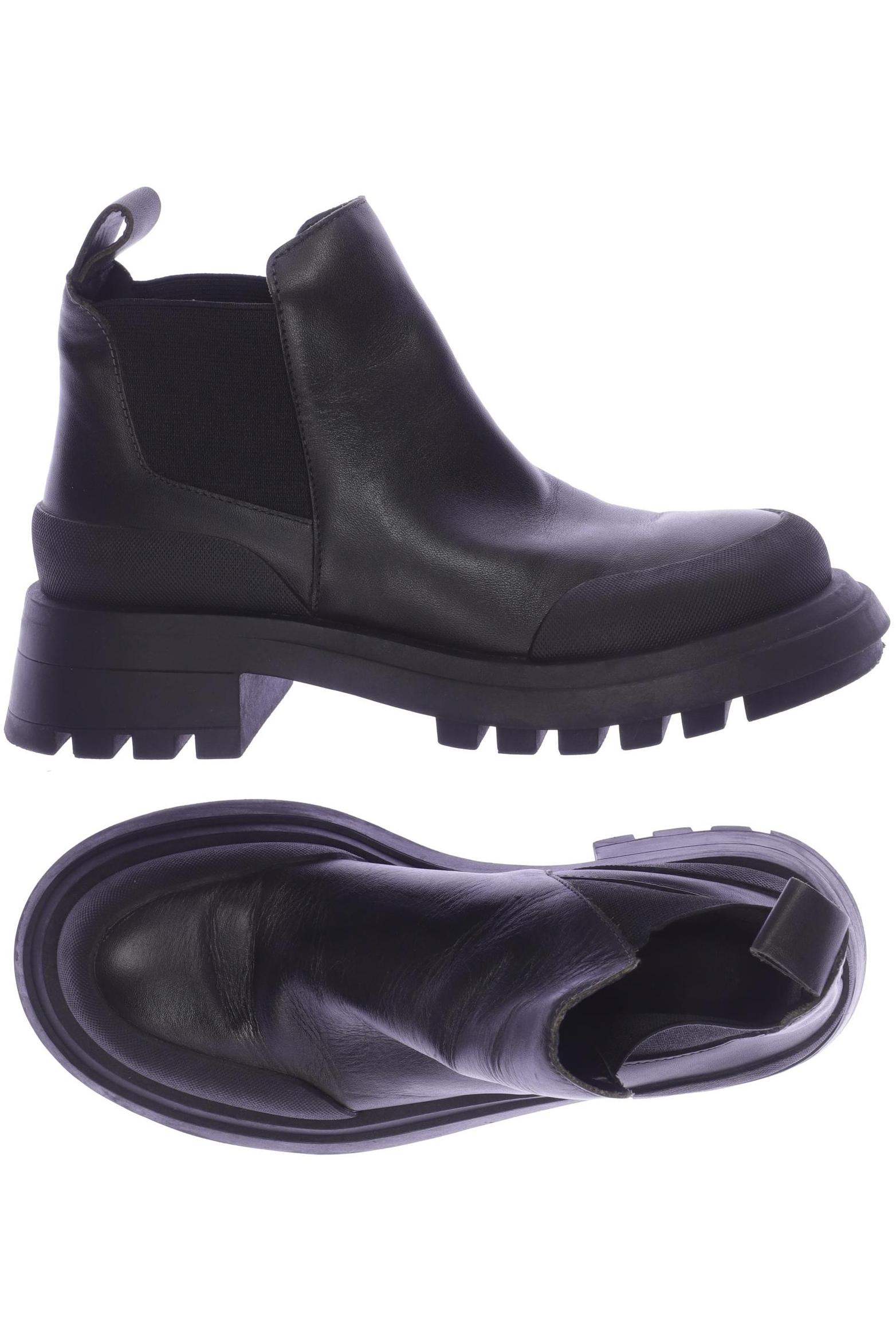 

ZARA Damen Stiefelette, schwarz