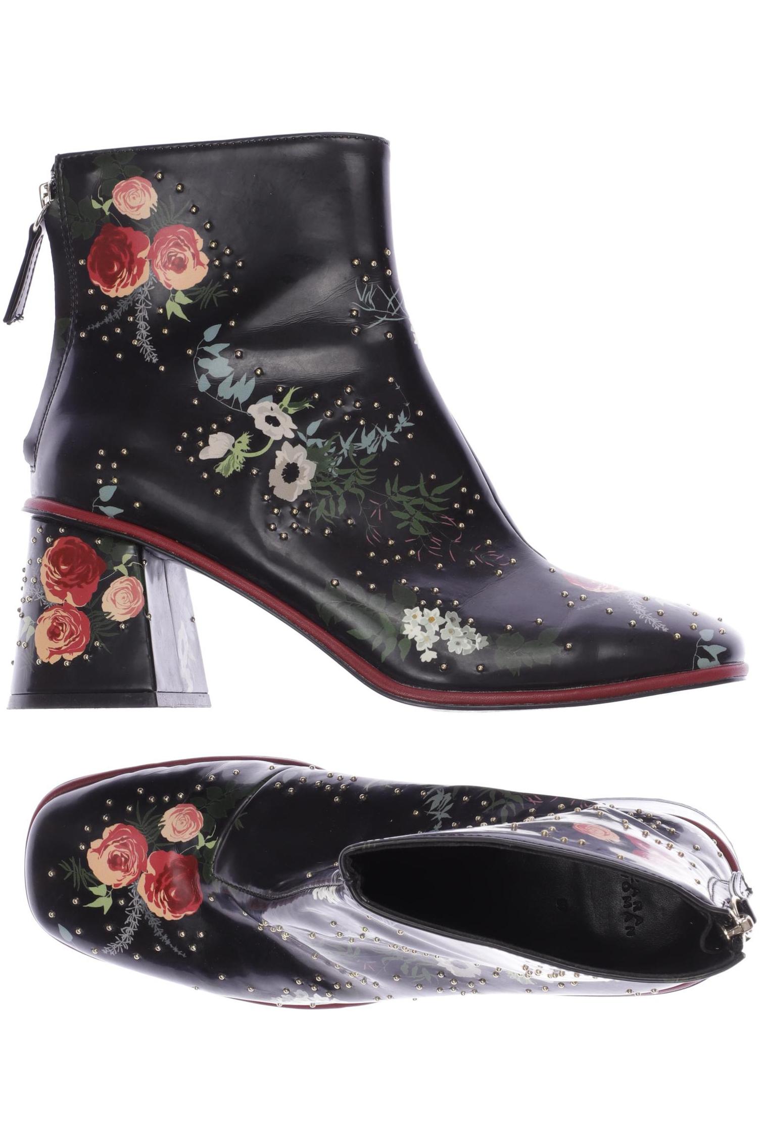 

ZARA Damen Stiefelette, schwarz