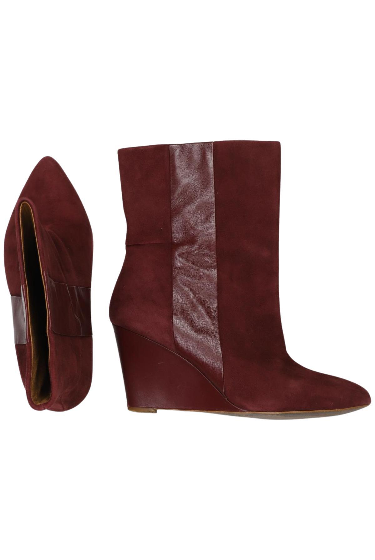 

Zara Damen Stiefelette, bordeaux, Gr. 38