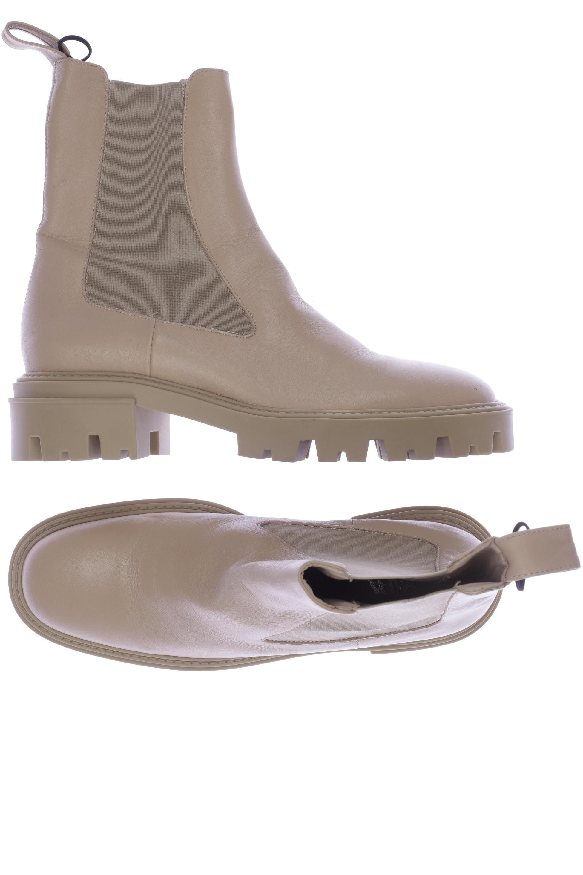

ZARA Damen Stiefelette, beige