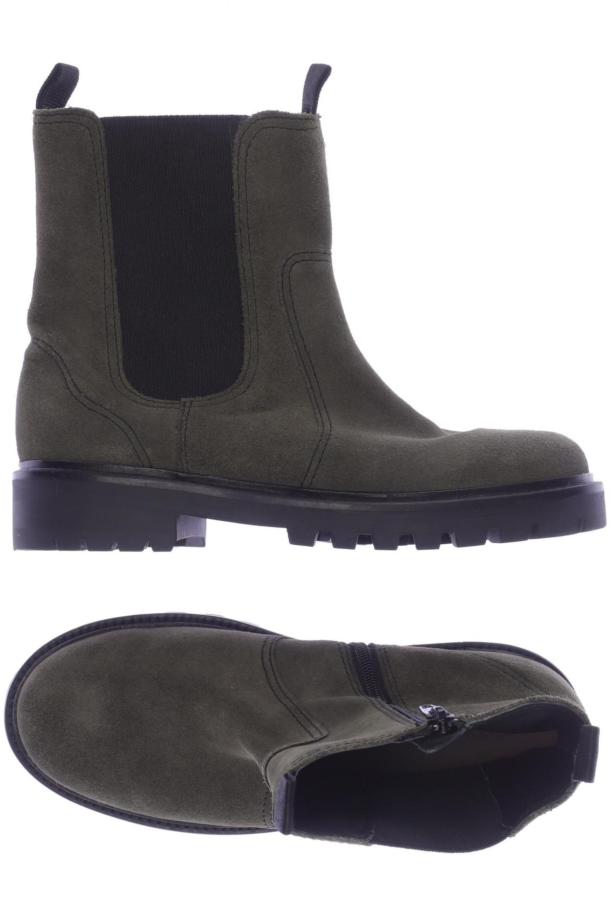 

ZARA Damen Stiefelette, grün