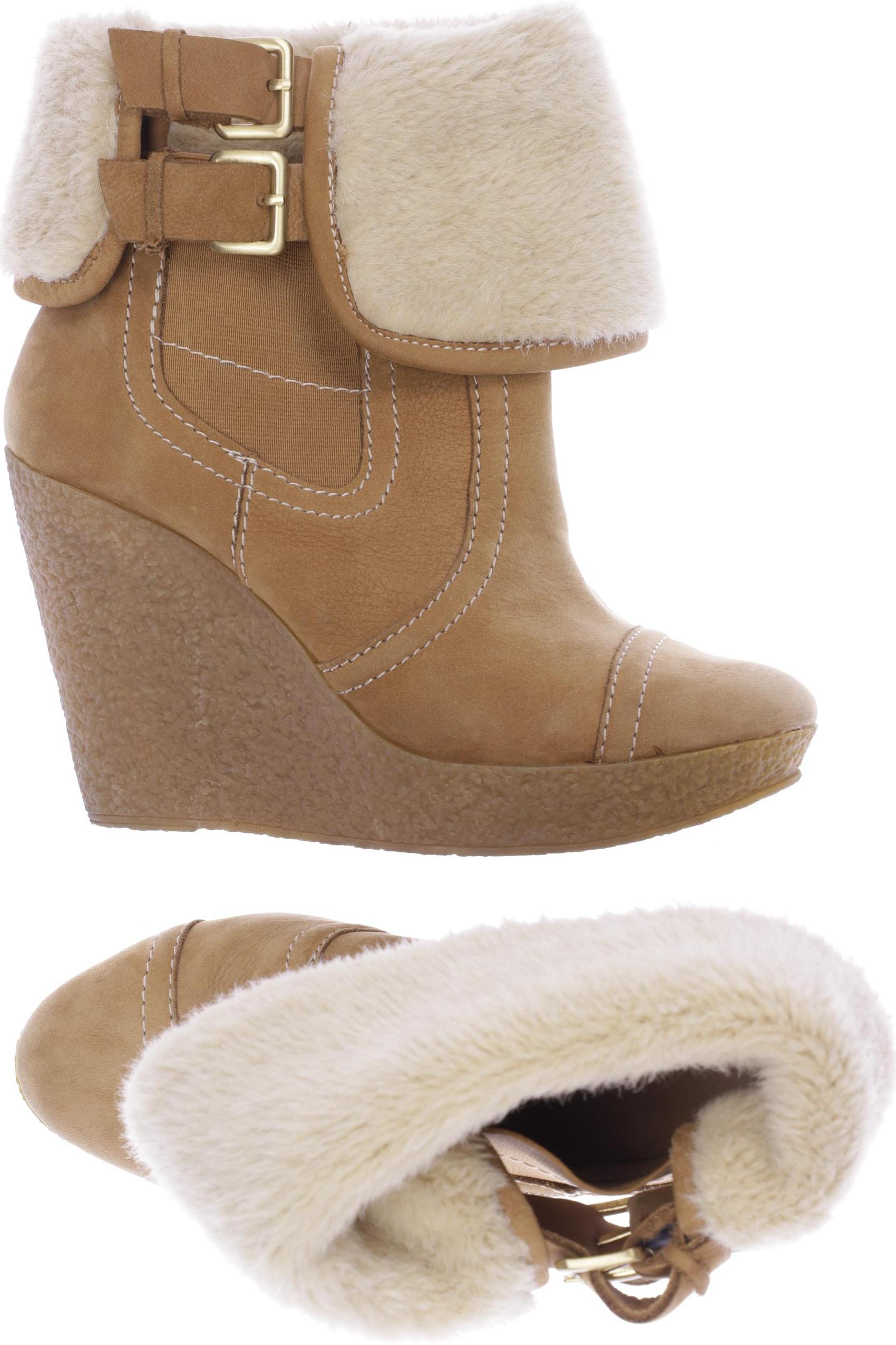 

ZARA Damen Stiefelette, beige