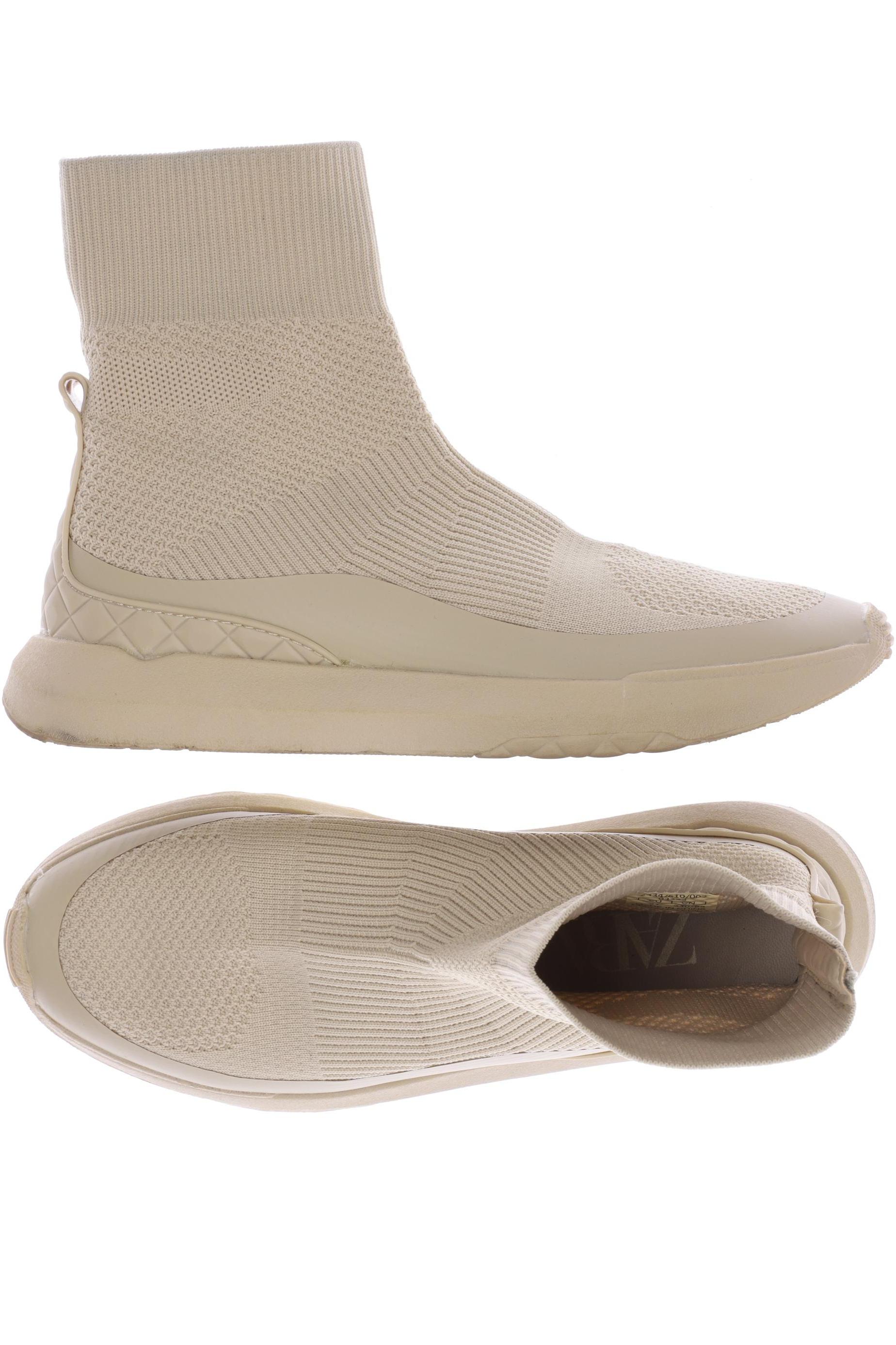 

ZARA Damen Stiefelette, beige
