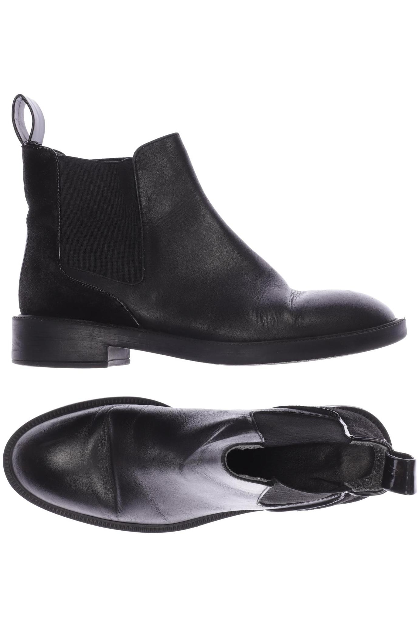 

ZARA Damen Stiefelette, schwarz