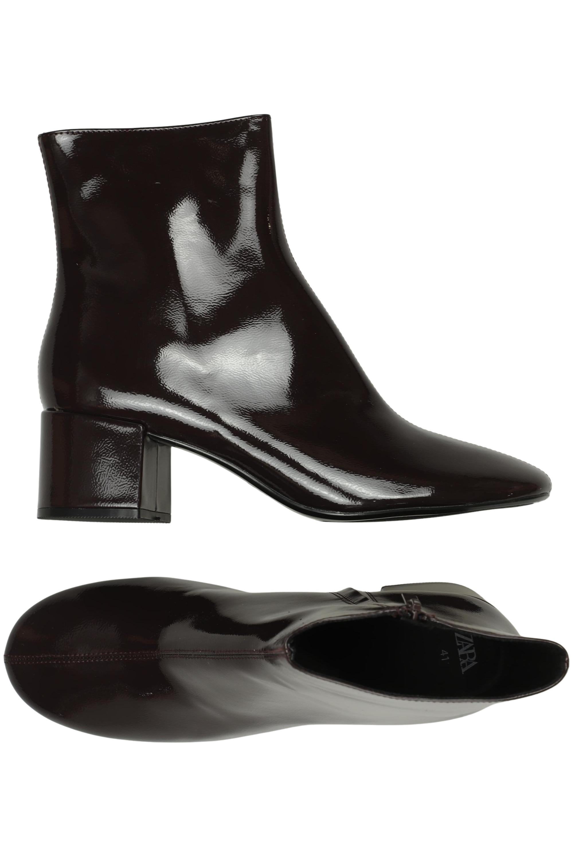

Zara Damen Stiefelette, bordeaux, Gr. 41