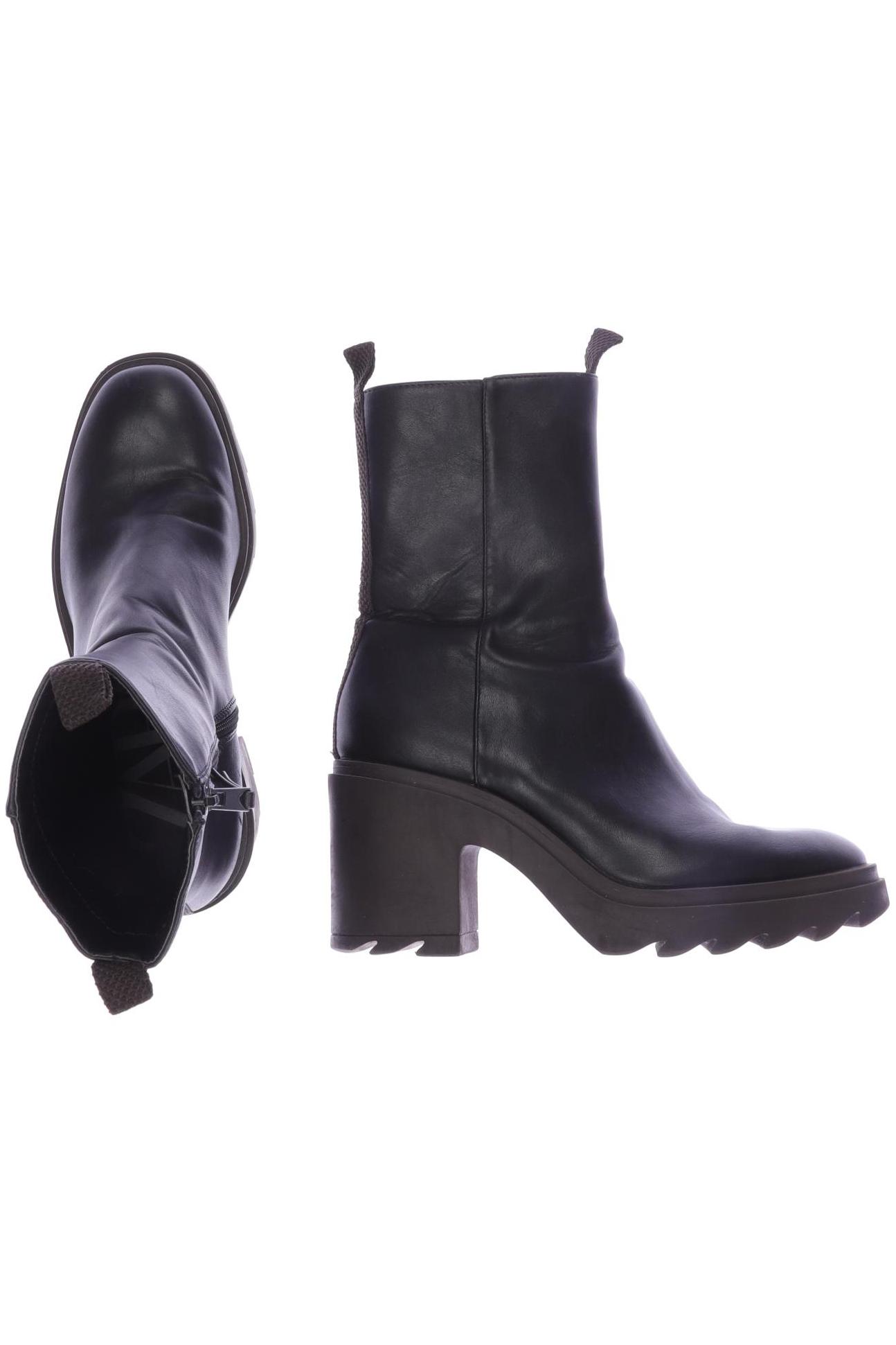 

ZARA Damen Stiefelette, schwarz