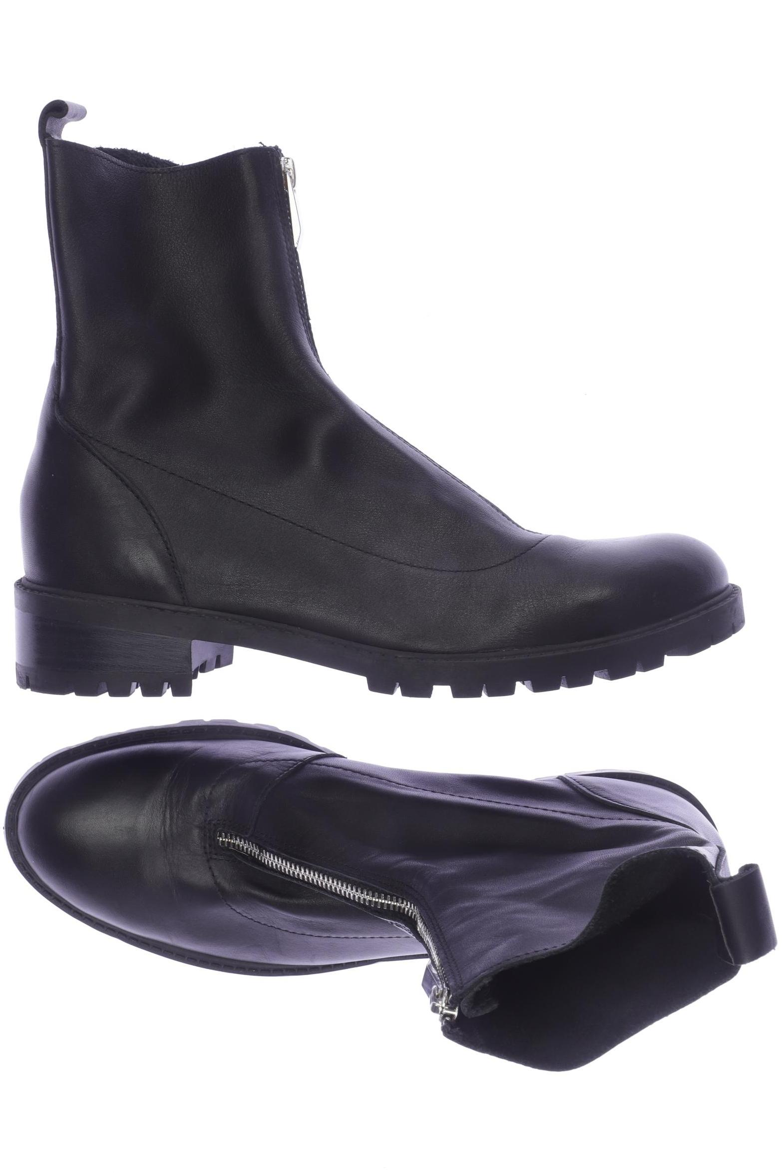 

ZARA Damen Stiefelette, schwarz