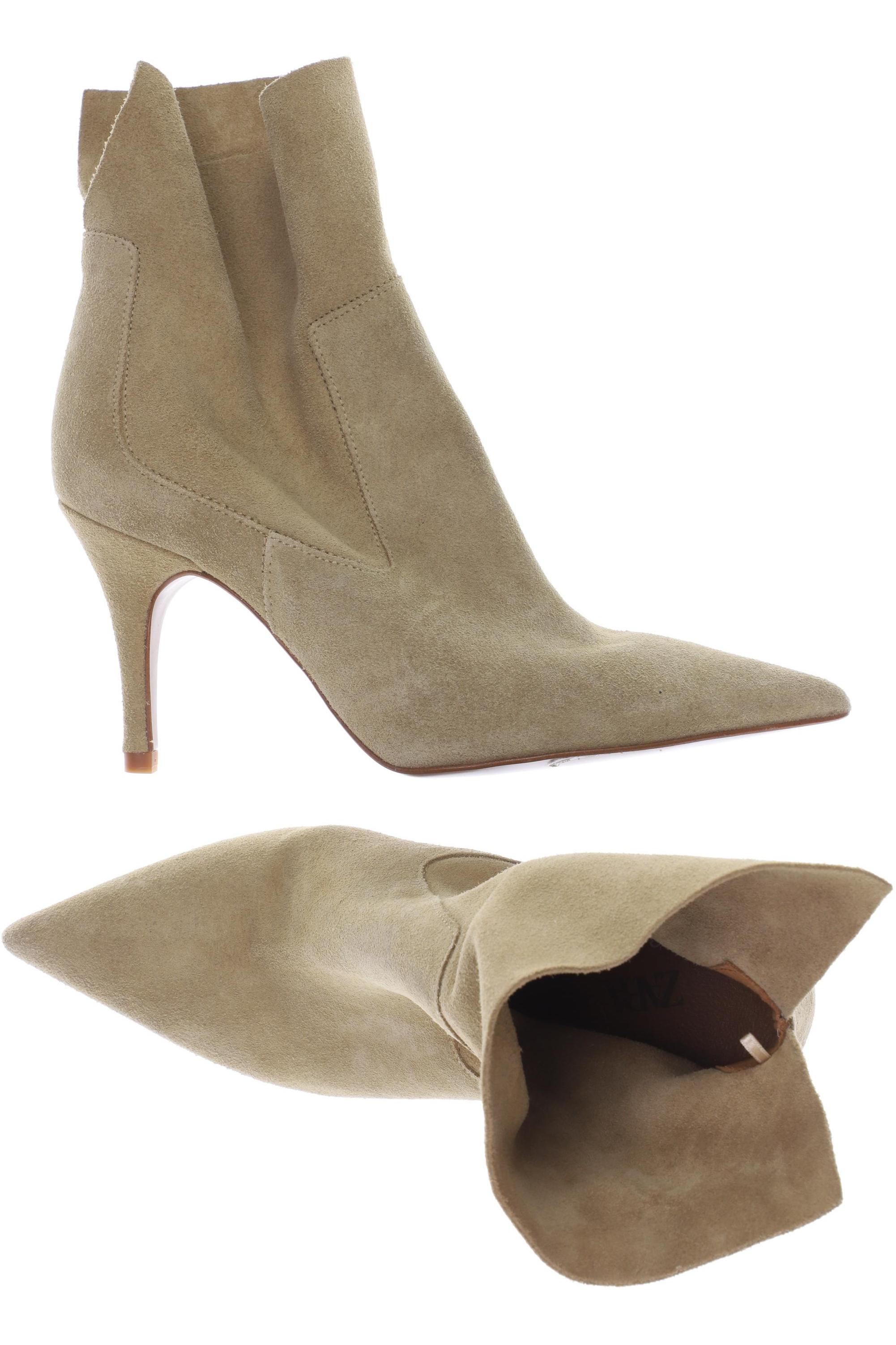 

ZARA Damen Stiefelette, beige
