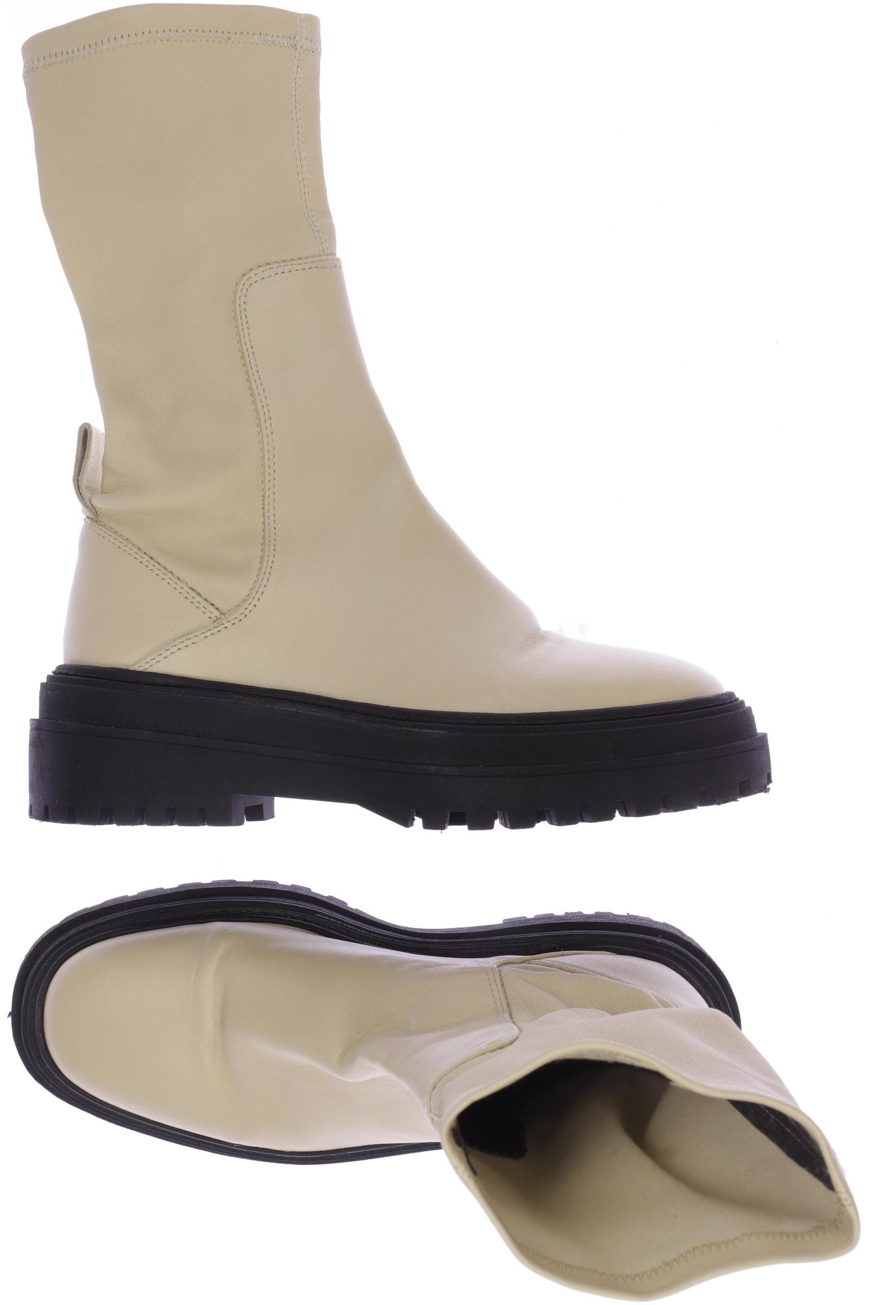 

ZARA Damen Stiefelette, beige