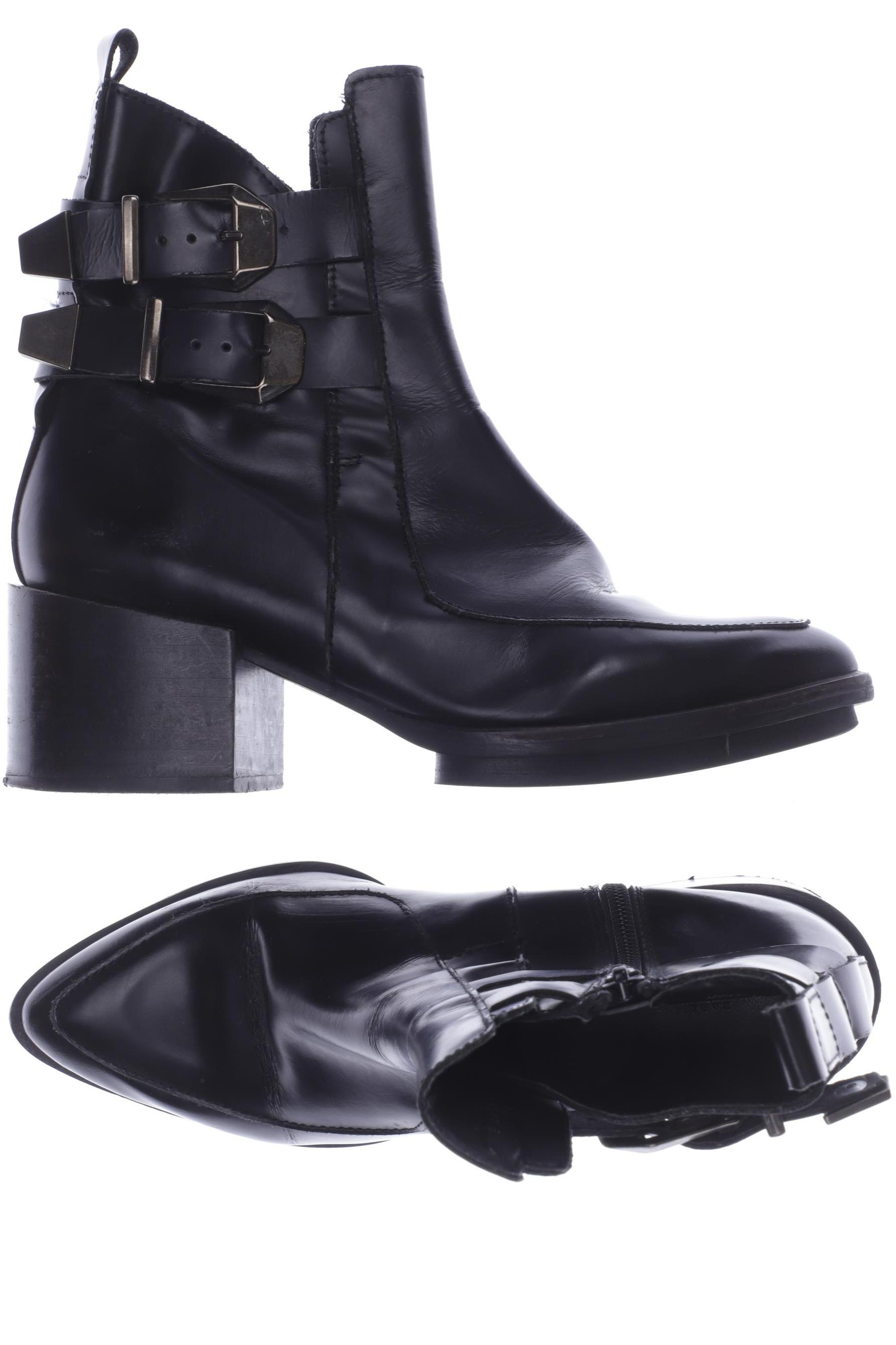 

ZARA Damen Stiefelette, schwarz